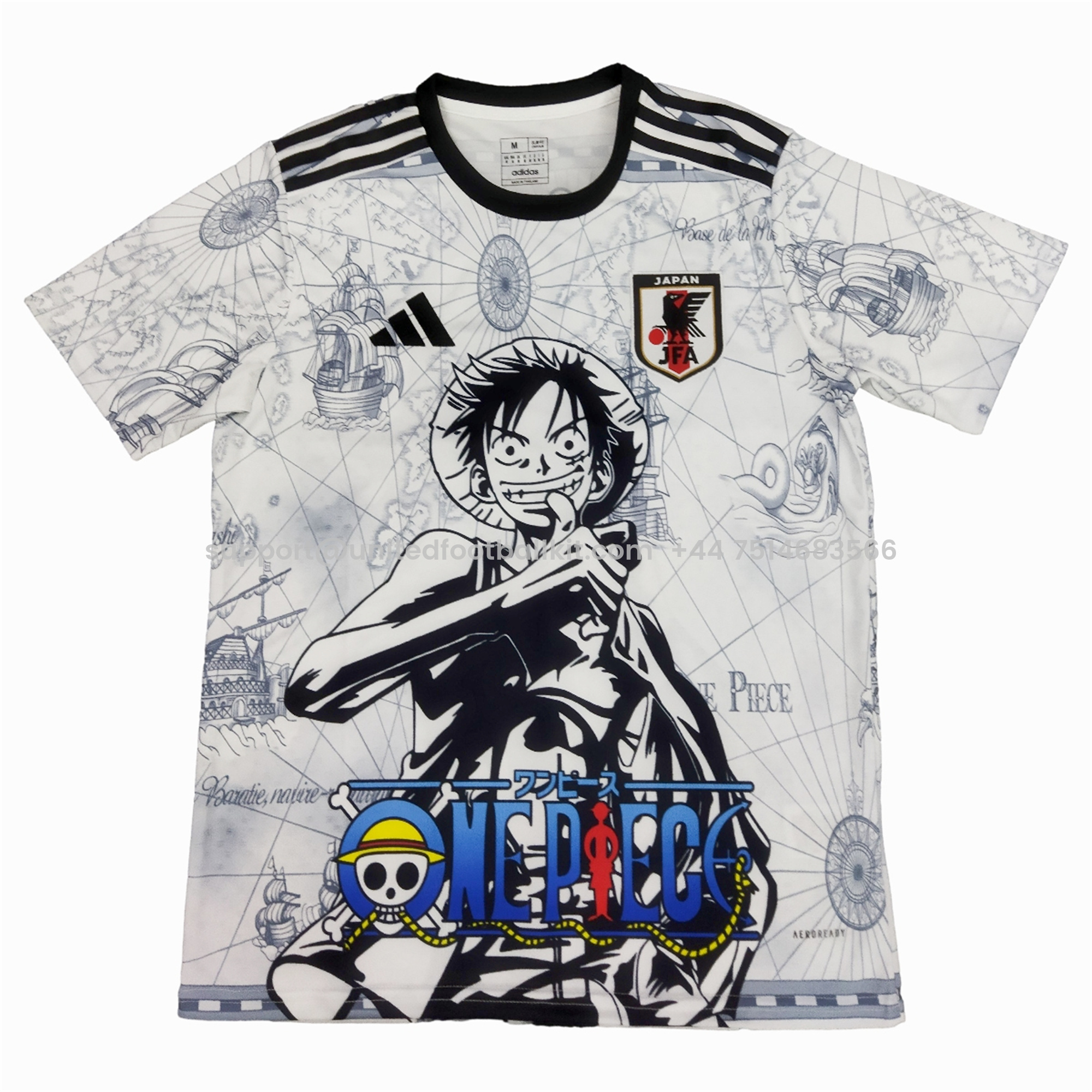 Unitedfootballkit.com | Japan 2024 Pirate King Special Edition White Jersey - Fans Version -Customize Name, Number and Patch | Worldwide Shipping