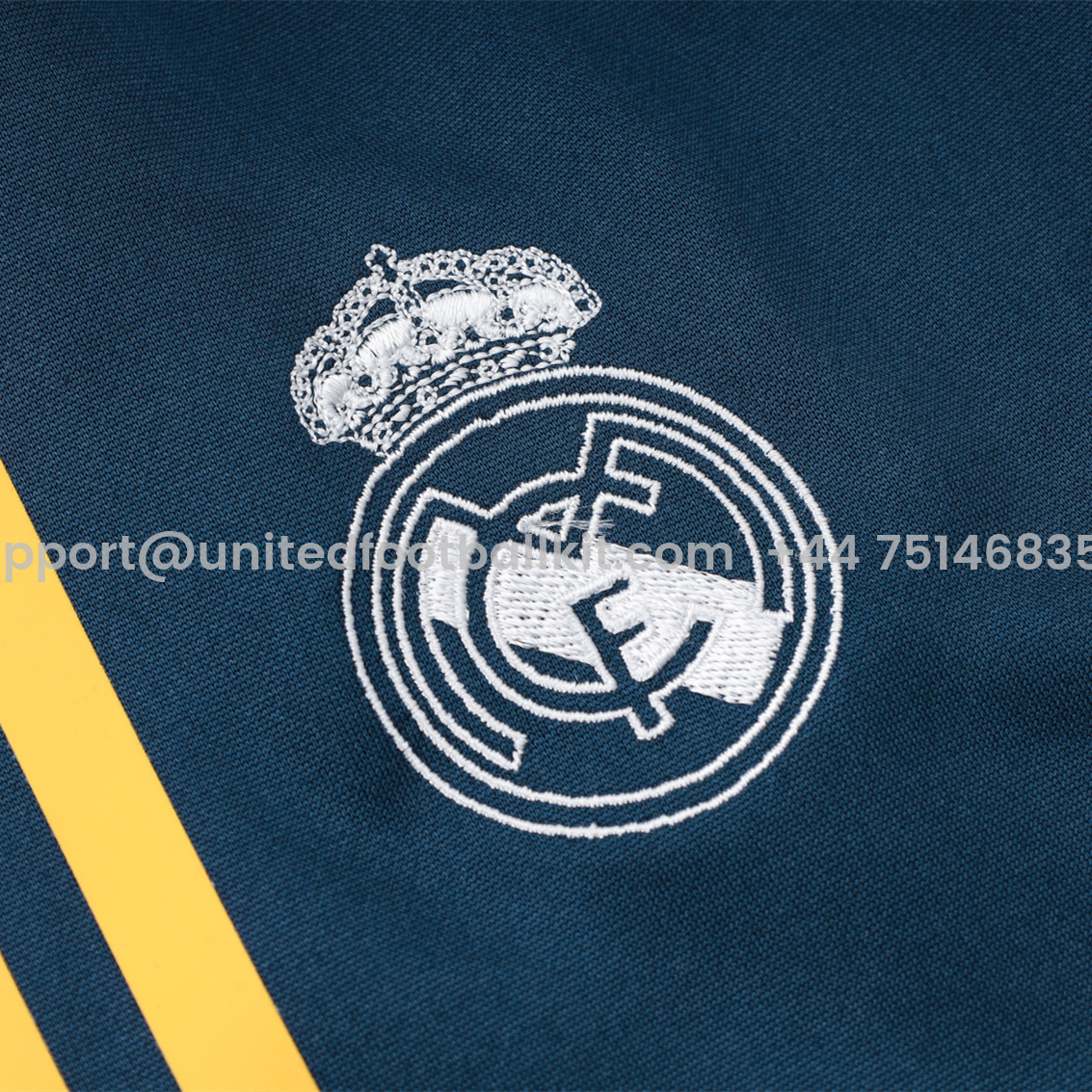 Unitedfootballkit.com | Real Madrid 24-25 Vest Training Set - White -Customize Name, Number and Patch | Worldwide Shipping