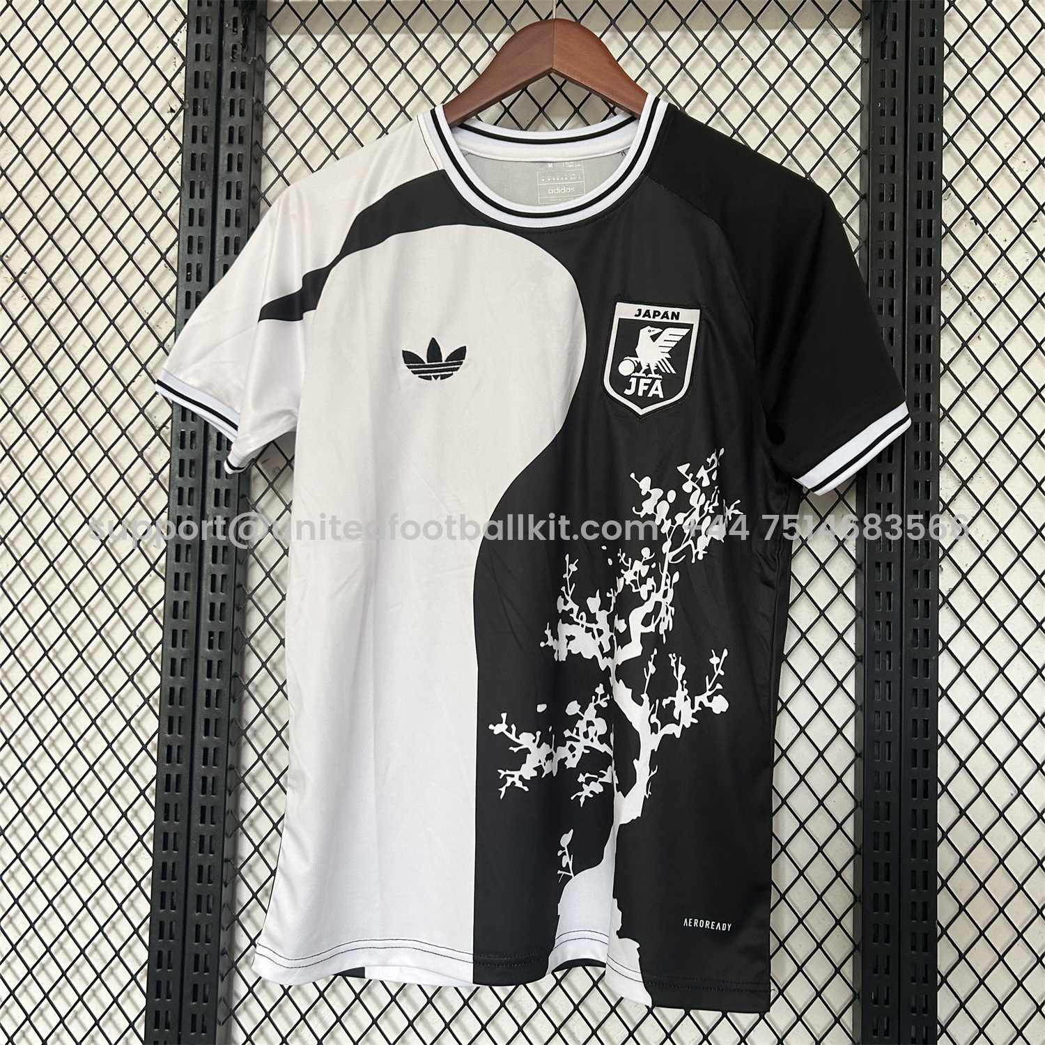 Unitedfootballkit.com | Japan 25-26 Tree Half Black And Half White Special Jersey - Fans Version -Customize Name, Number and Patch | Worldwide Shipping