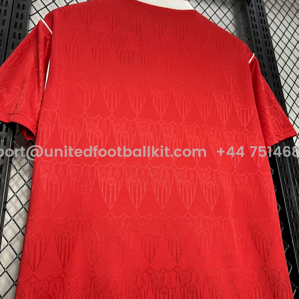 Unitedfootballkit.com | Retro Sevilla FC 1991-92 Away Jersey -Customize Name, Number and Patch | Worldwide Shipping
