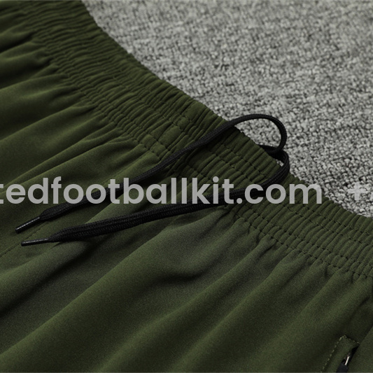 Unitedfootballkit.com | Manchester City 24-25 Long Sleeve Training Set - Army Green -Customize Name, Number and Patch | Worldwide Shipping