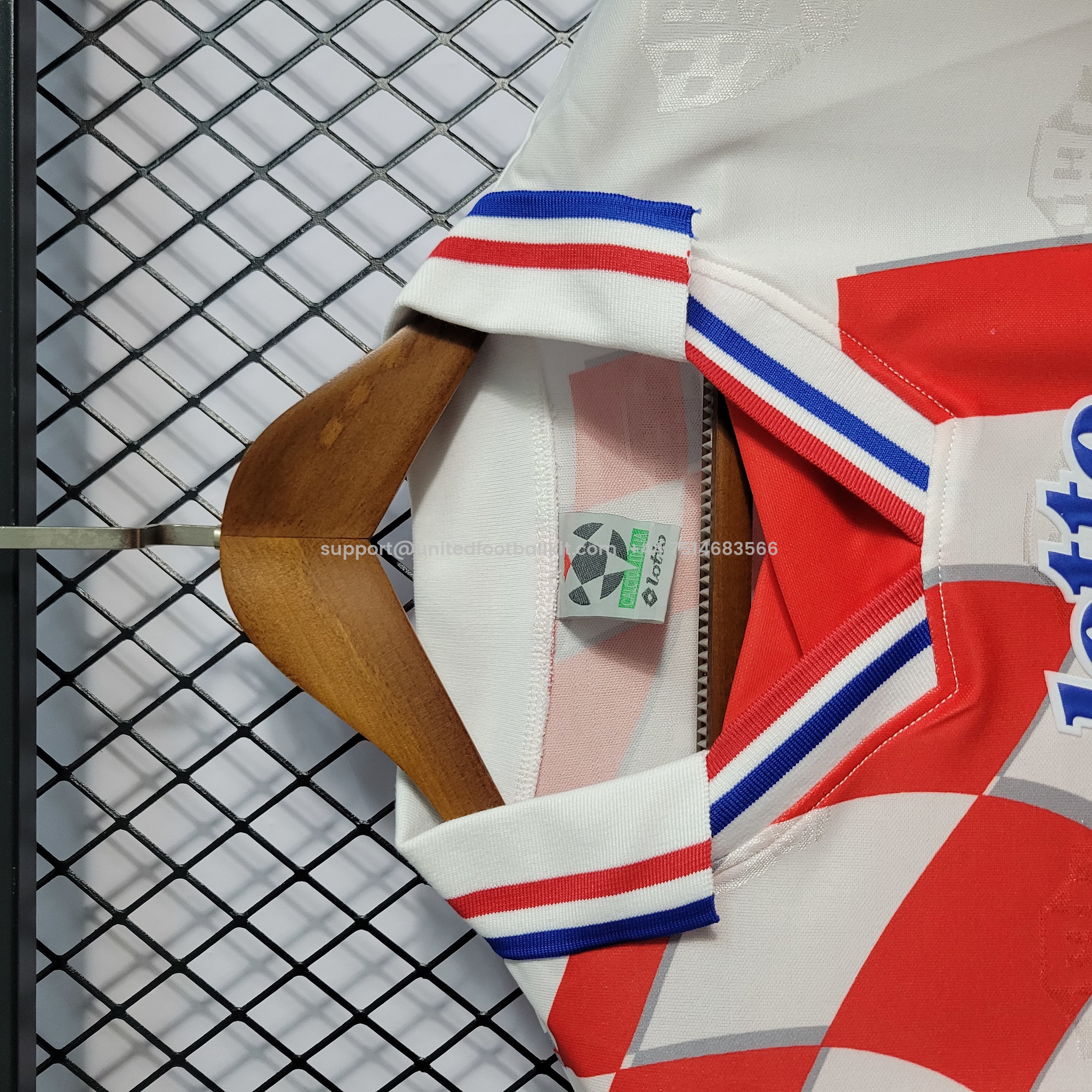 Unitedfootballkit.com | Retro Croatia 1998 Home Stadium Jersey -Customize Name, Number and Patch | Worldwide Shipping