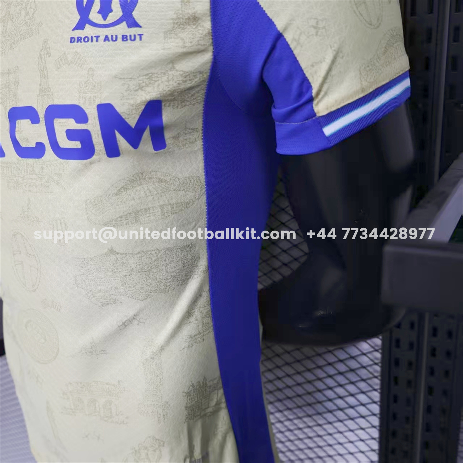 Unitedfootballkit.com | Marseille 25-26 Fourth Jersey -Player Version -Customize Name, Number and Patch | Worldwide Shipping