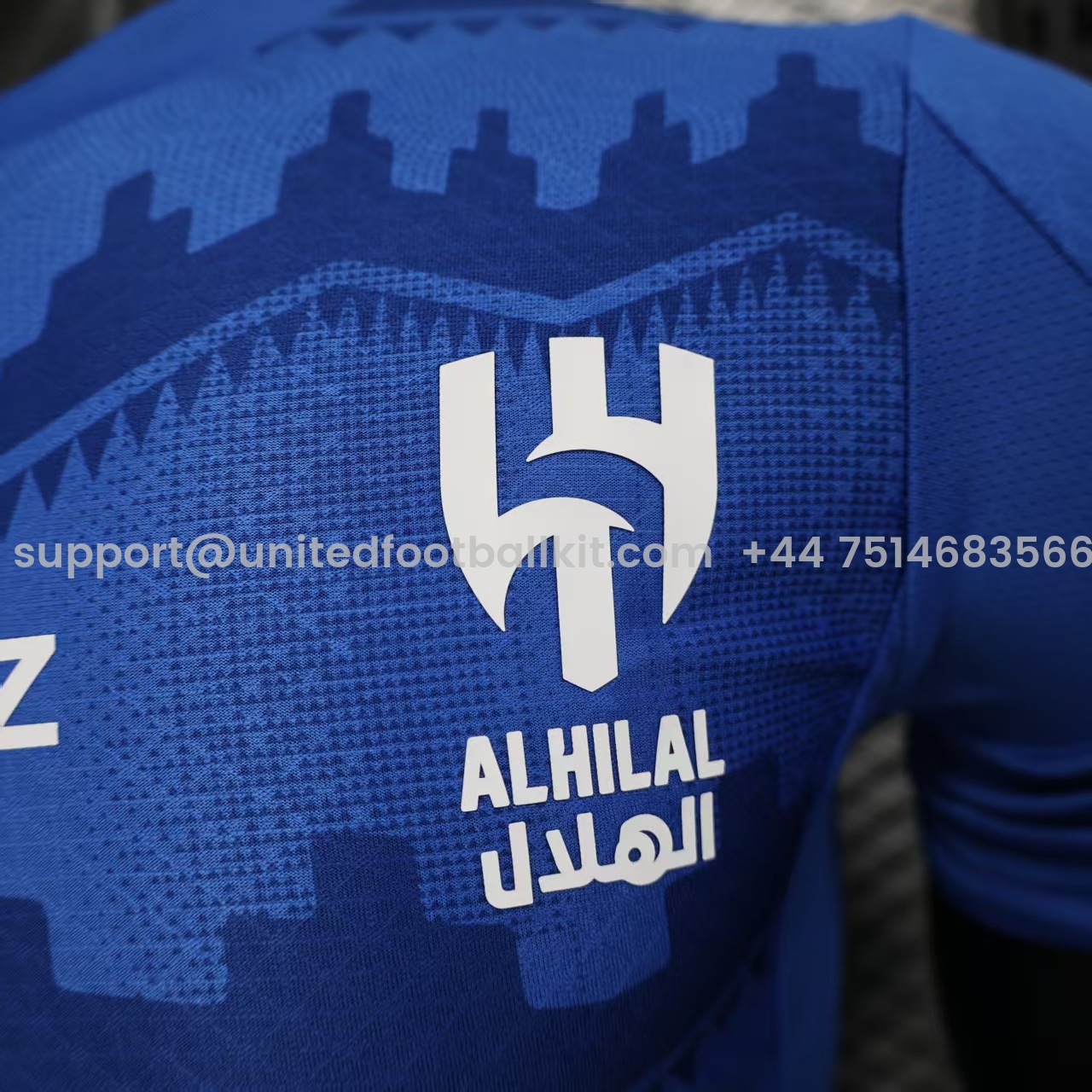 Unitedfootballkit.com | Al Hilal Riyadh Crescent 25-26 Home Blue Jersey - Player Version -Customize Name, Number and Patch | Worldwide Shipping