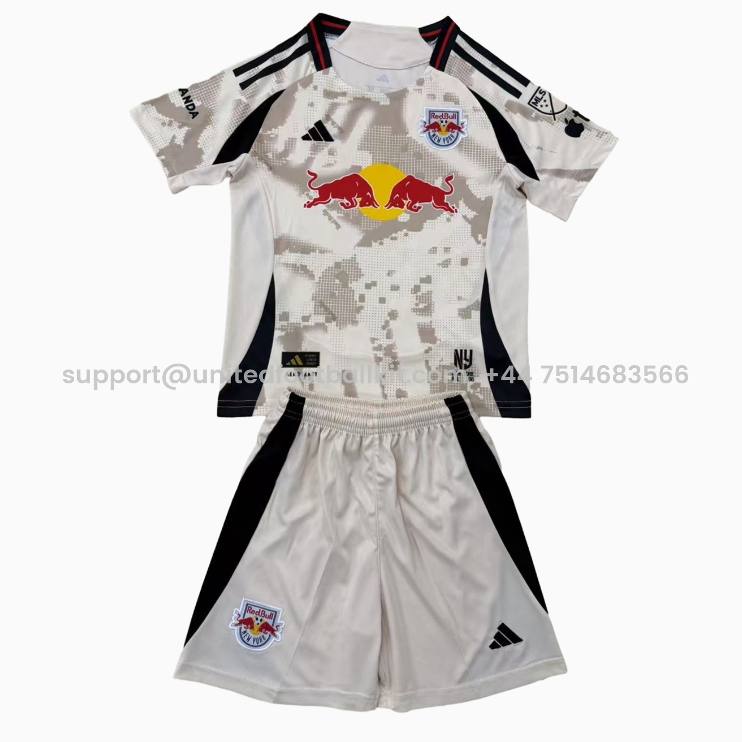 Unitedfootballkit.com | New York Red Bulls 2025 Away Men's Adult Jersey Set - Fans Version -Customize Name, Number and Patch | Worldwide Shipping