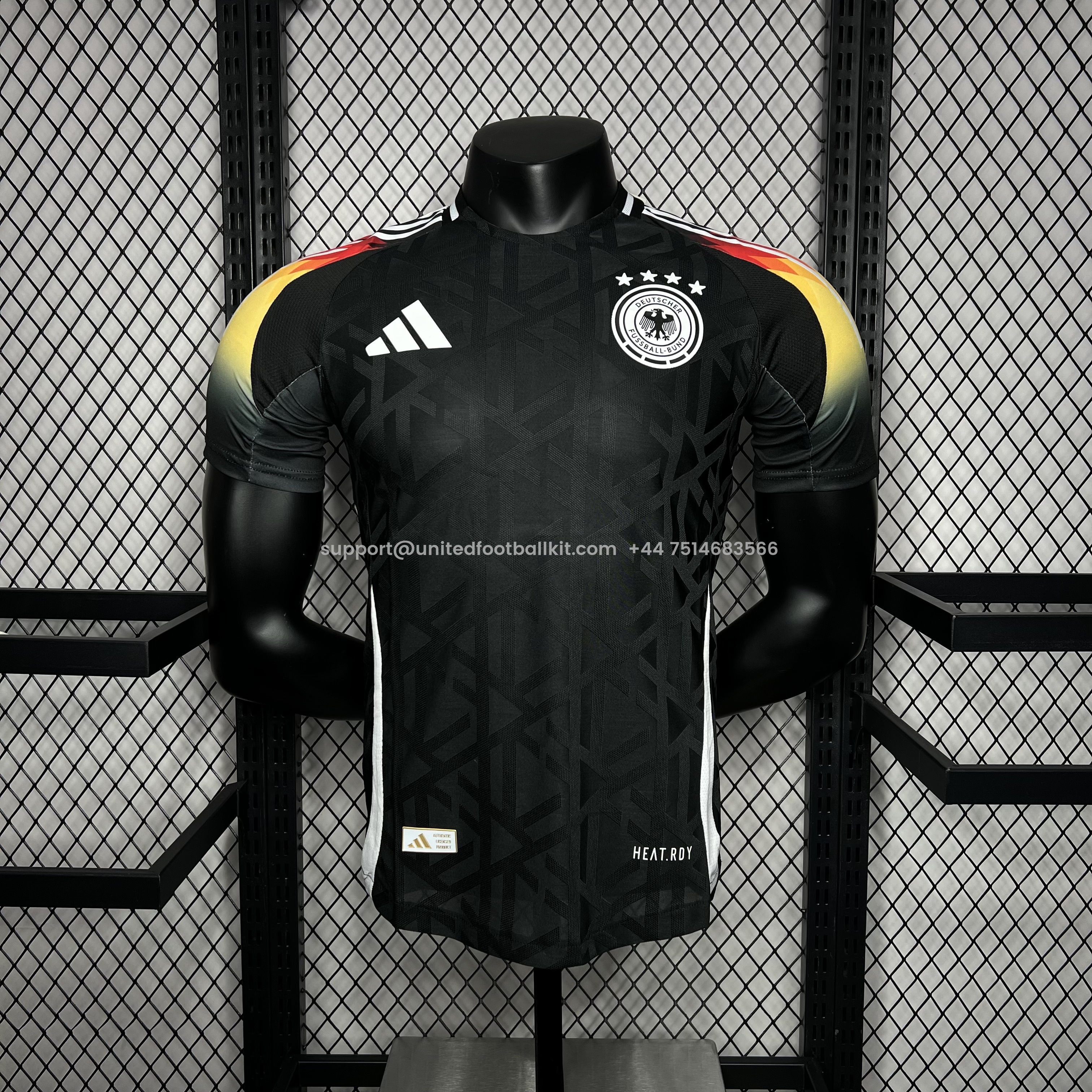 Unitedfootballkit.com | Germany 2024 Euro Pre-Match Training Jersey - Player Version -Customize Name, Number and Patch | Worldwide Shipping
