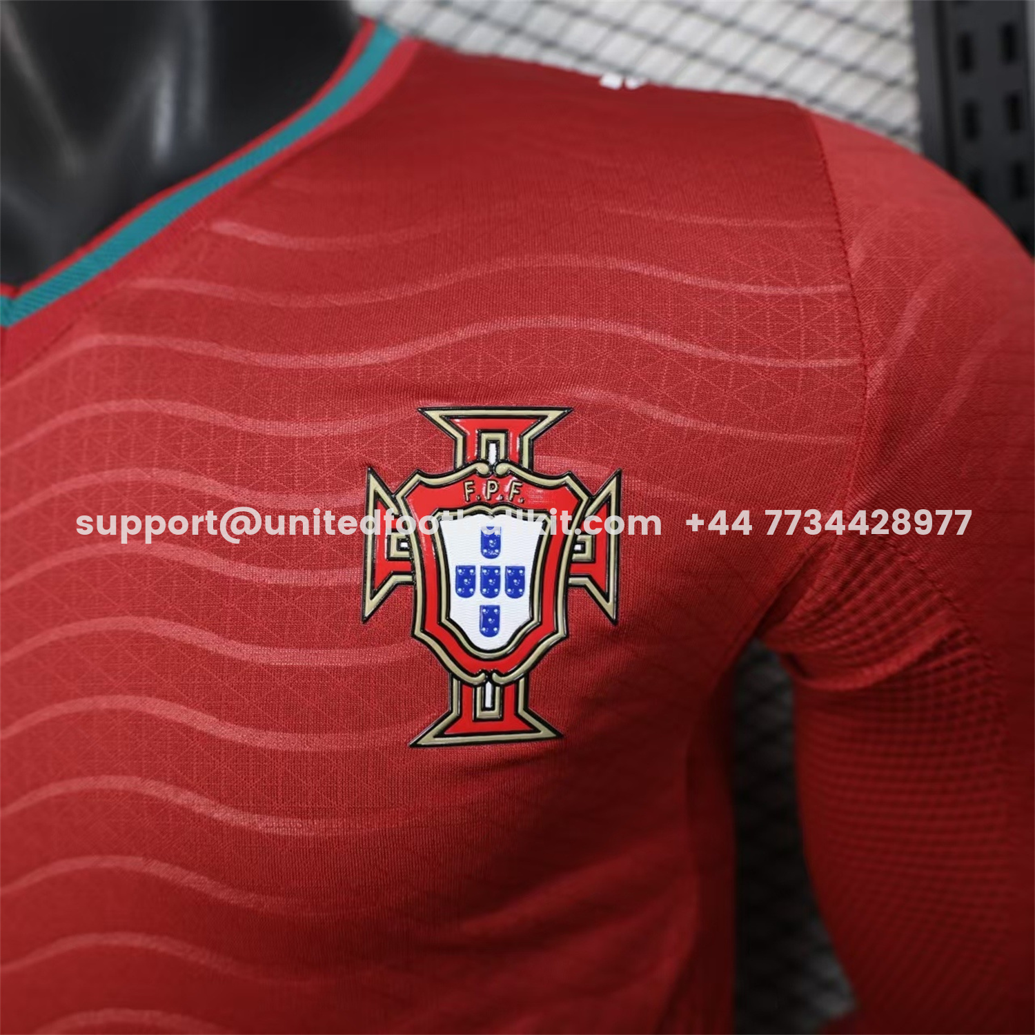 Unitedfootballkit.com | Portugal 2026 Home Long Sleeves Jersey - Player Version -Customize Name, Number and Patch | Worldwide Shipping