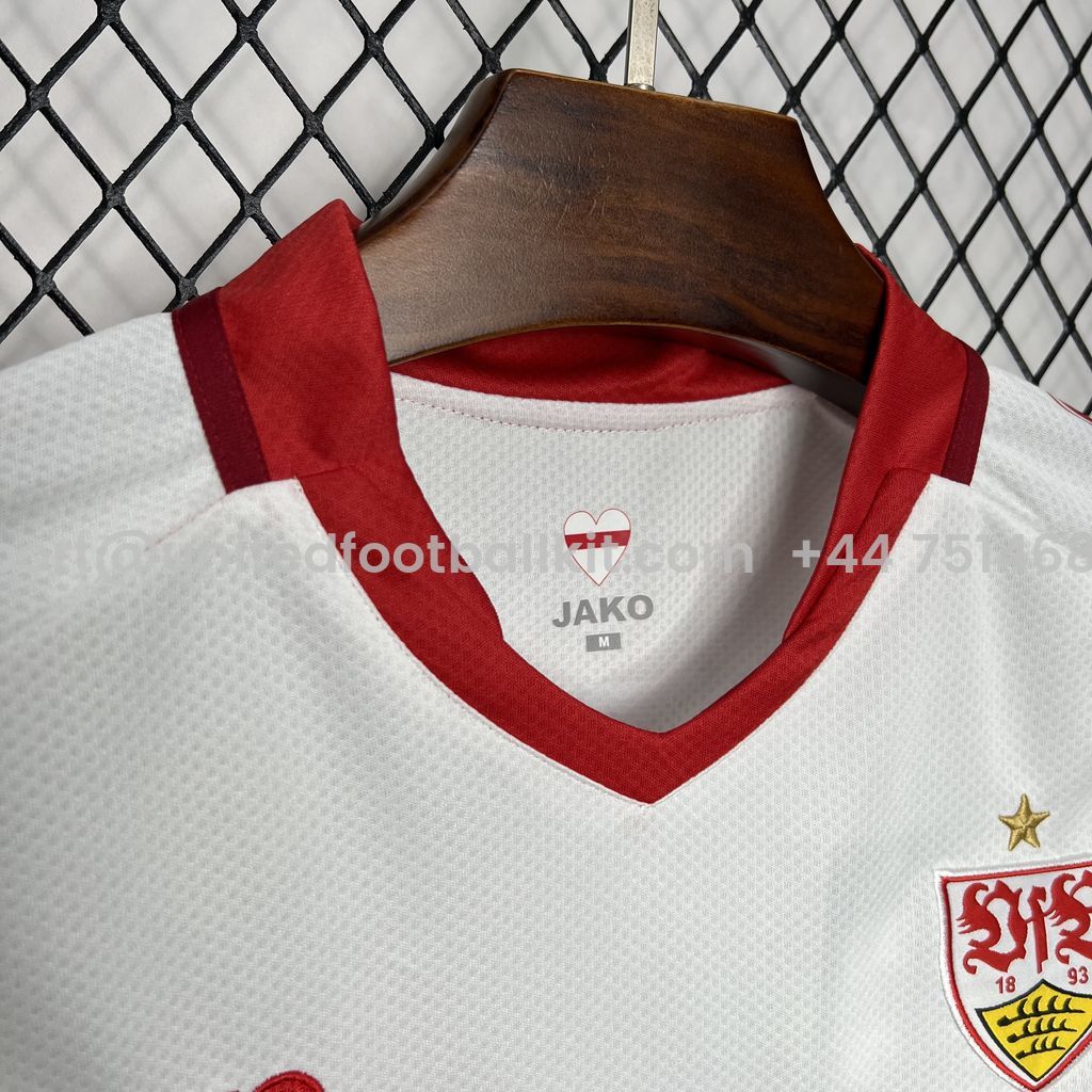 Unitedfootballkit.com | VfB Stuttgart 24-25 Home Stadium Jersey - Fans Version -Customize Name, Number and Patch | Worldwide Shipping