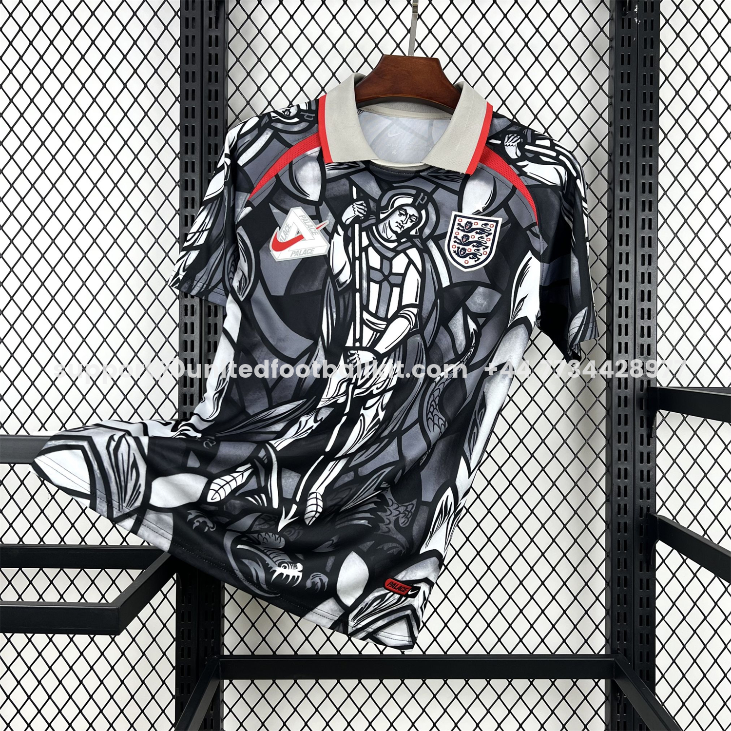 Unitedfootballkit.com | England 2026 World Cup Palace Black And Gray Special Jersey - Fans Version -Customize Name, Number and Patch | Worldwide Shipping