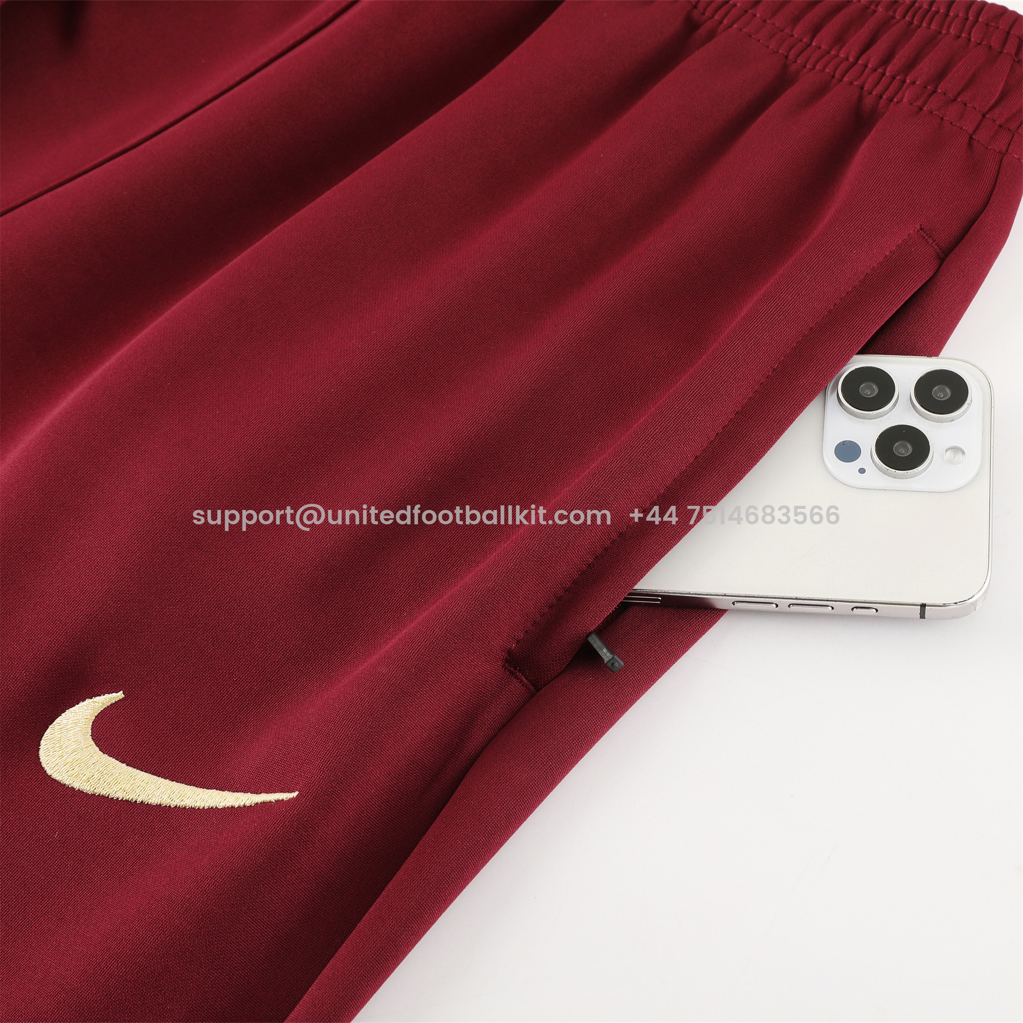 Unitedfootballkit.com | Paris Saint-Germain PSG 24-25 Jacket Training Tracksuit - Maroon -Customize Name, Number and Patch | Worldwide Shipping