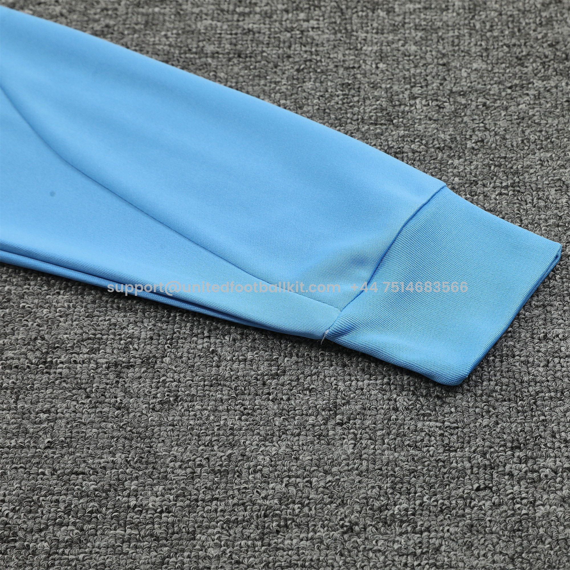 Unitedfootballkit.com | Argentina 24-25 Long Sleeve Training Set - Blue Top and Deep Blue Pants -Customize Name, Number and Patch | Worldwide Shipping