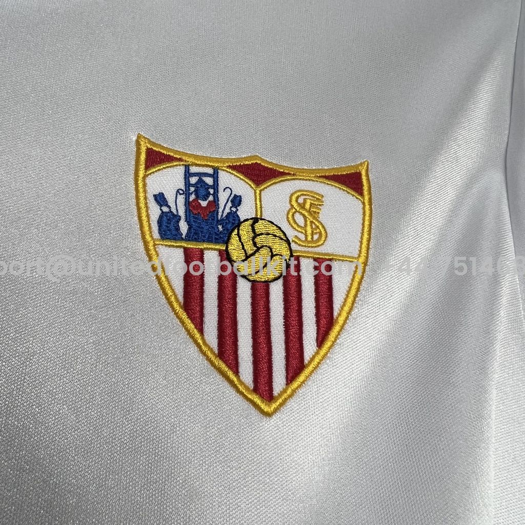 Unitedfootballkit.com | Retro Sevilla FC 1987-90 Home Jersey -Customize Name, Number and Patch | Worldwide Shipping