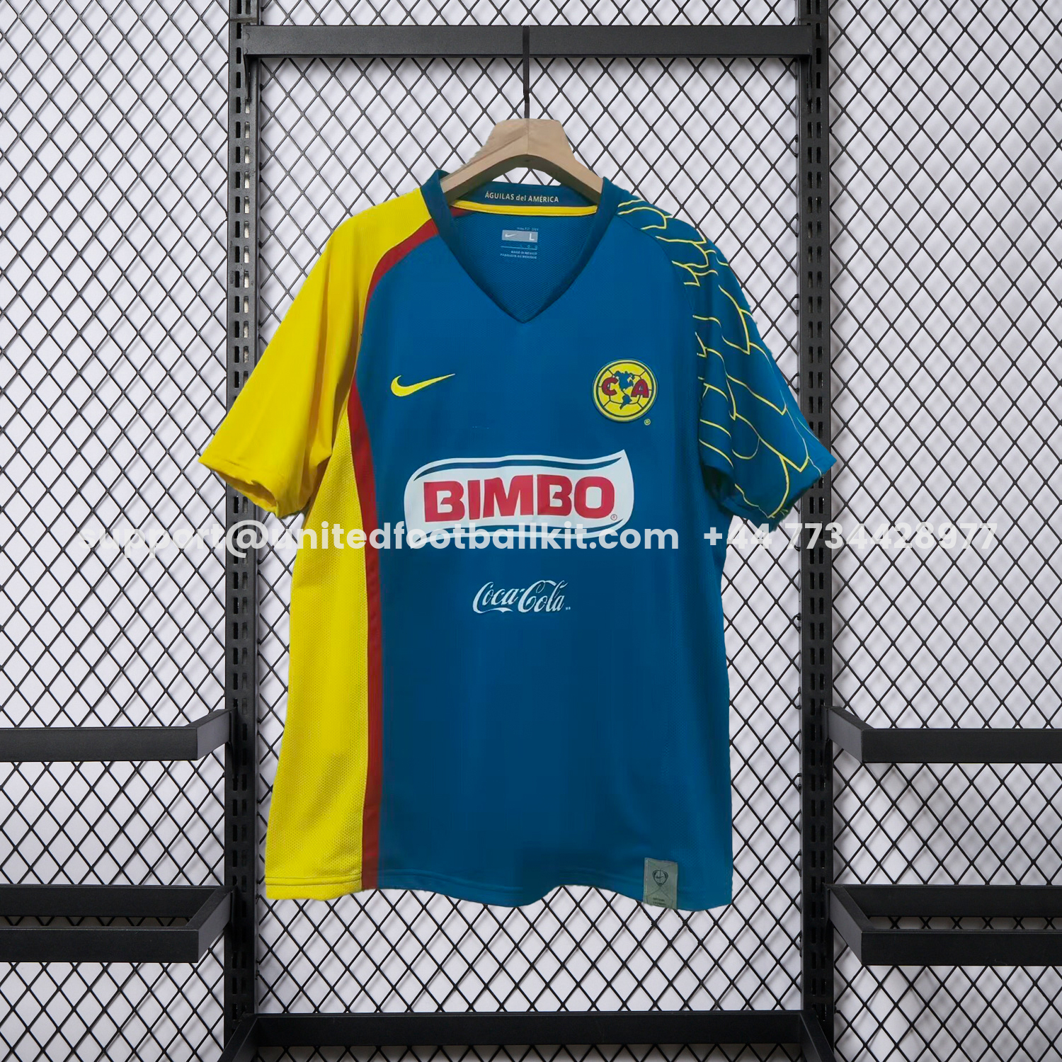 Unitedfootballkit.com | Retro Club América 2007-08 Away Jersey -Customize Name, Number and Patch | Worldwide Shipping