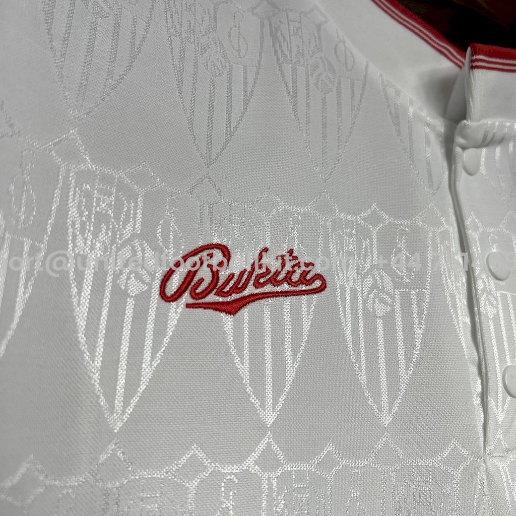 Unitedfootballkit.com | Retro Sevilla 1991-92 Home Jersey -Customize Name, Number and Patch | Worldwide Shipping