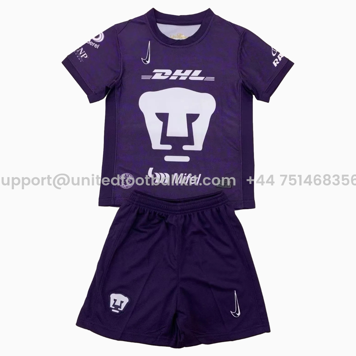 Unitedfootballkit.com | Pumas UNAM 24-25 Third Kids Kit -Customize Name, Number and Patch | Worldwide Shipping