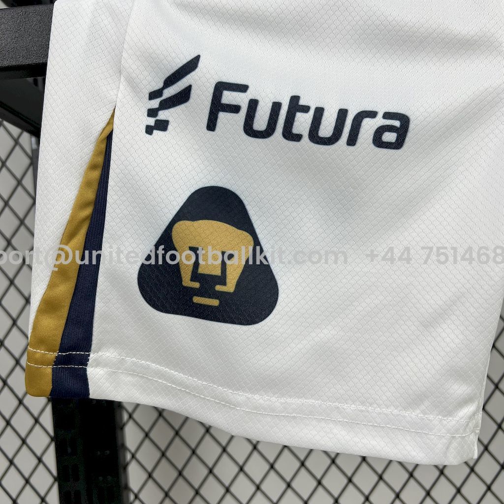 Unitedfootballkit.com | Pumas UNAM 25-26 Home Kids Kit -Customize Name, Number and Patch | Worldwide Shipping