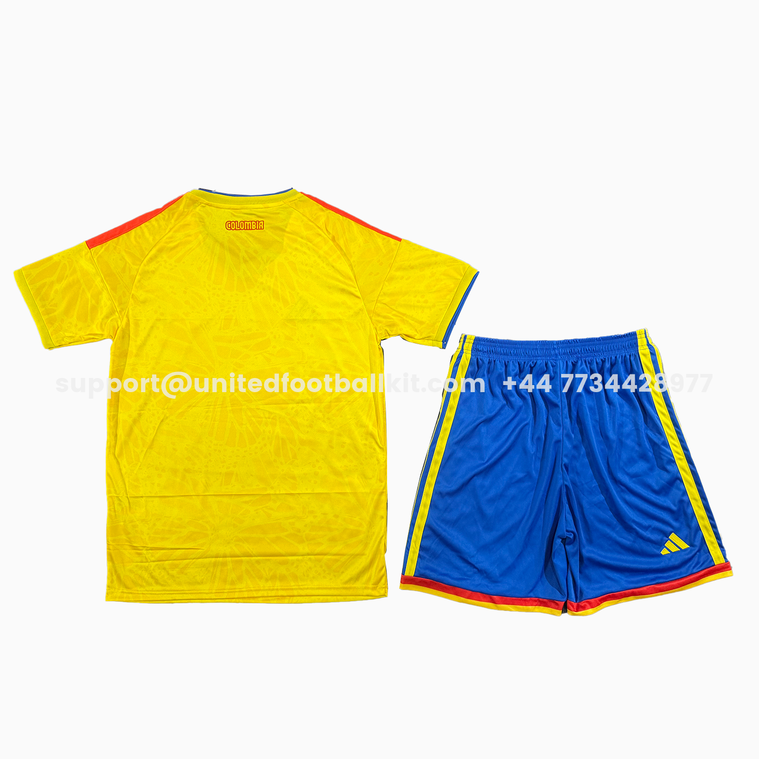 Unitedfootballkit.com | Colombia 2026 Home Men's Adult Jersey Set - Fans Version -Customize Name, Number and Patch | Worldwide Shipping