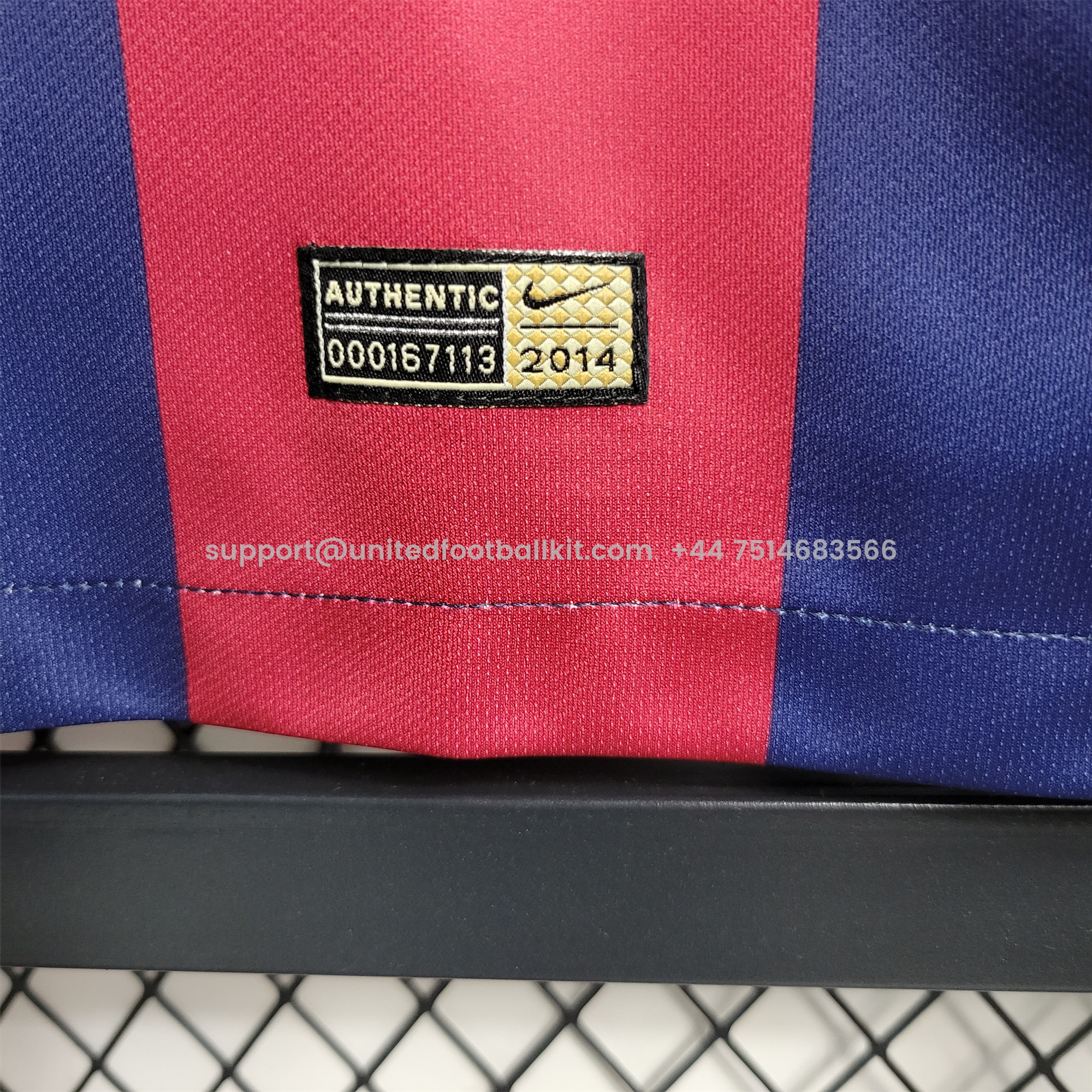 Unitedfootballkit.com | Retro Barcelona 14-15 Home Stadium Jersey -Customize Name, Number and Patch | Worldwide Shipping