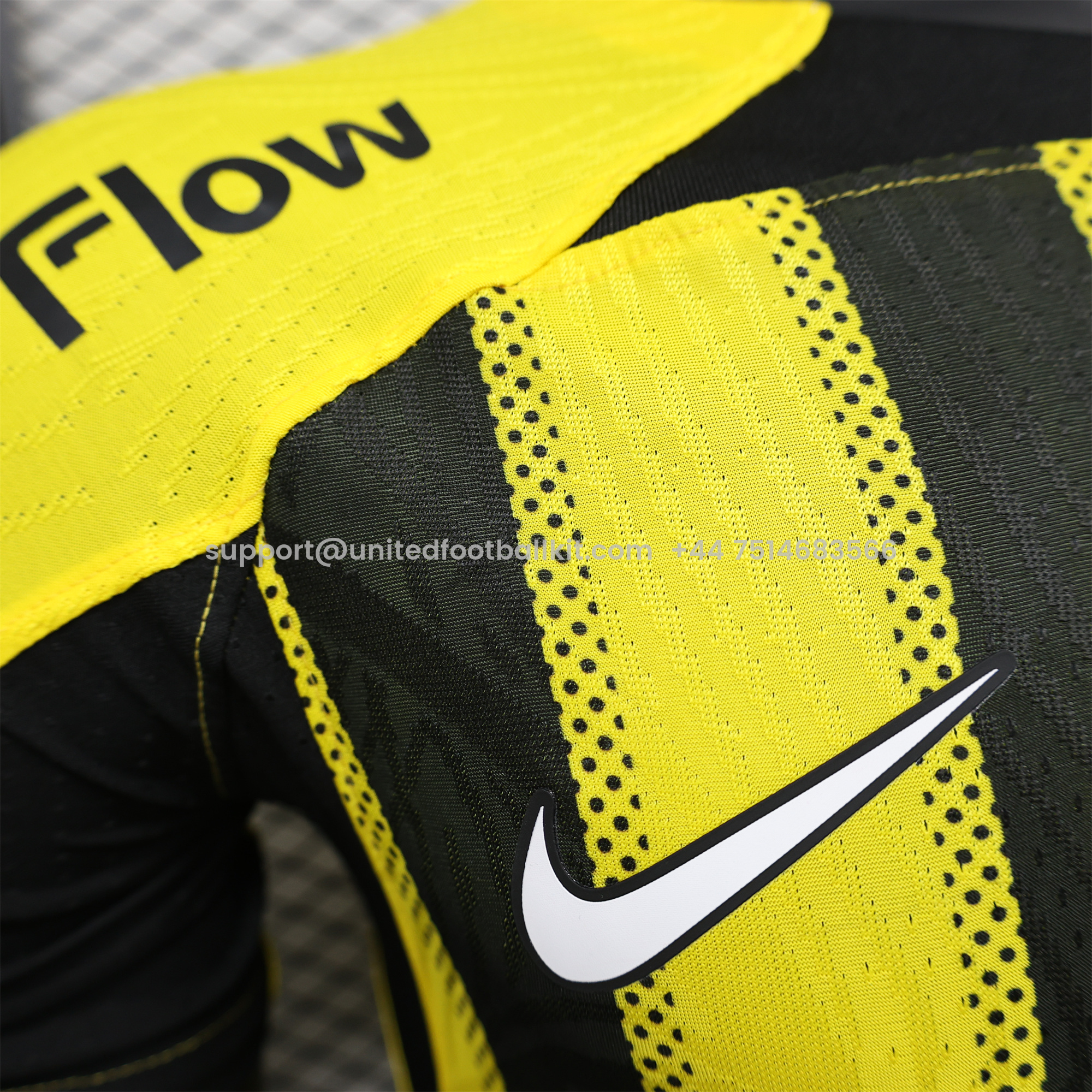 Unitedfootballkit.com | Al Ittihad Jeddah United 24-25 Home Jersey with New Sponsers - Player Version -Customize Name, Number and Patch | Worldwide Shipping