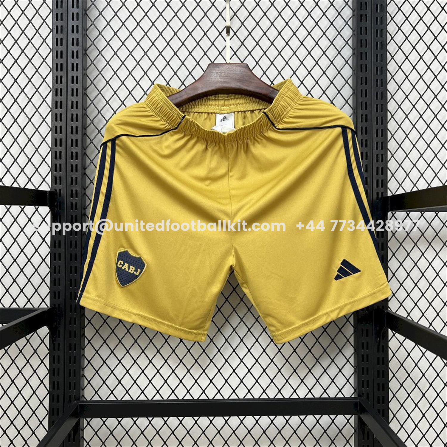 Unitedfootballkit.com | Boca Juniors 25-26 Third Yellow Shorts - Fans Version -Customize Name, Number and Patch | Worldwide Shipping