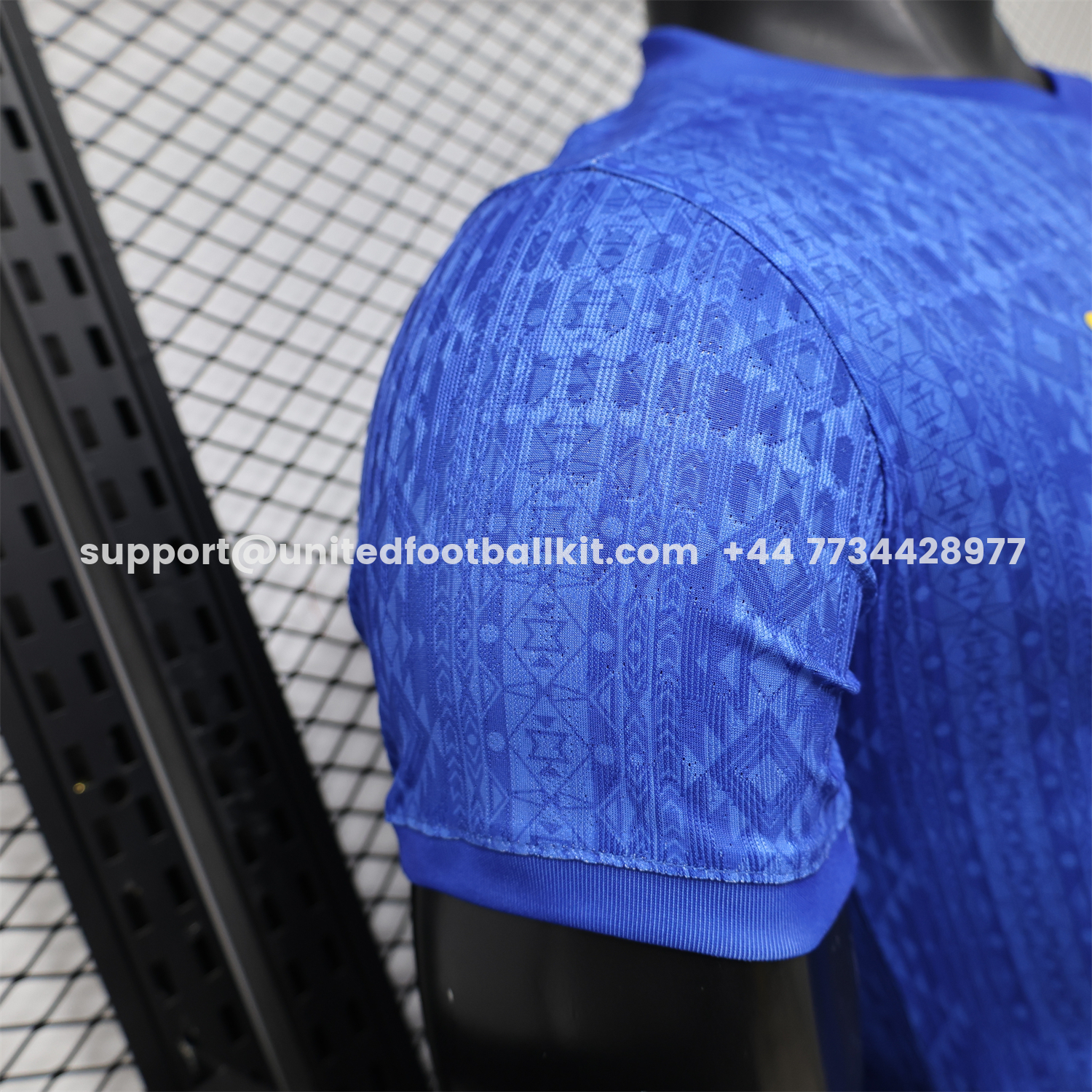 Unitedfootballkit.com | Brazil 2026 Diamond Texture Blue Special Jersey - Player Version -Customize Name, Number and Patch | Worldwide Shipping