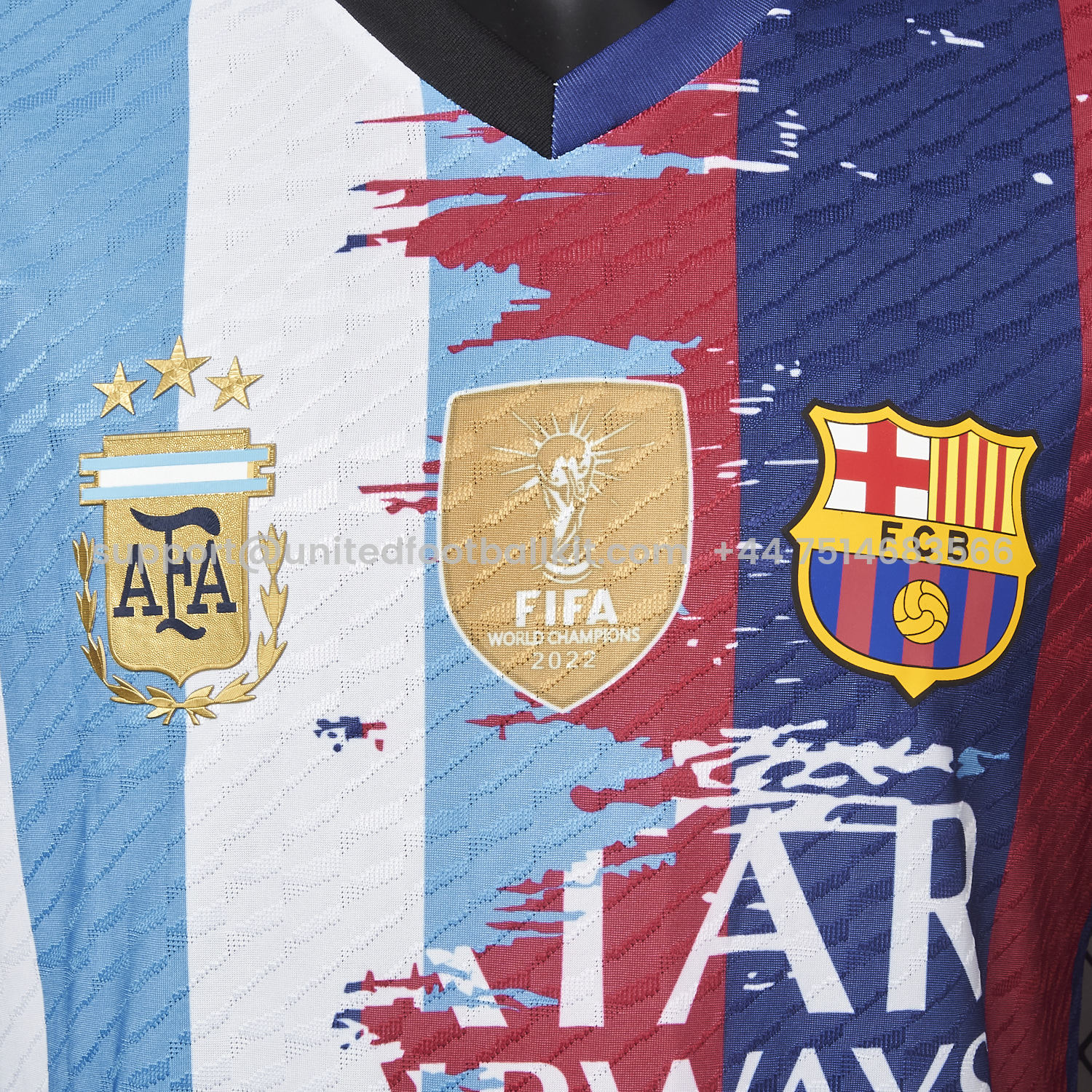 Unitedfootballkit.com | Messi 25-26 Argentina & Barcelona Special Jersey - Player Version -Customize Name, Number and Patch | Worldwide Shipping