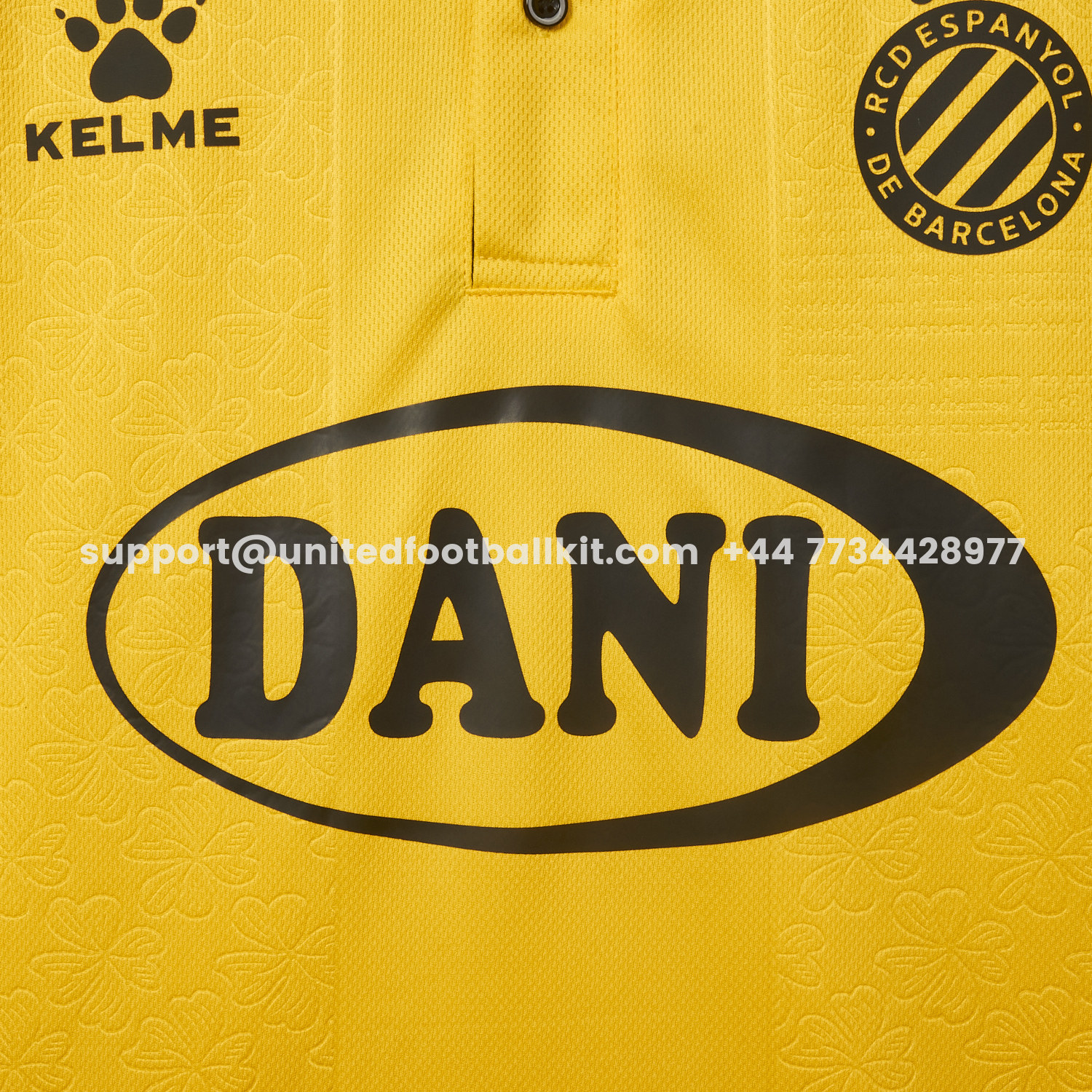 Unitedfootballkit.com | RCD Espanyol 25-26 125th Anniversary Yellow Jersey - Fans Version -Customize Name, Number and Patch | Worldwide Shipping