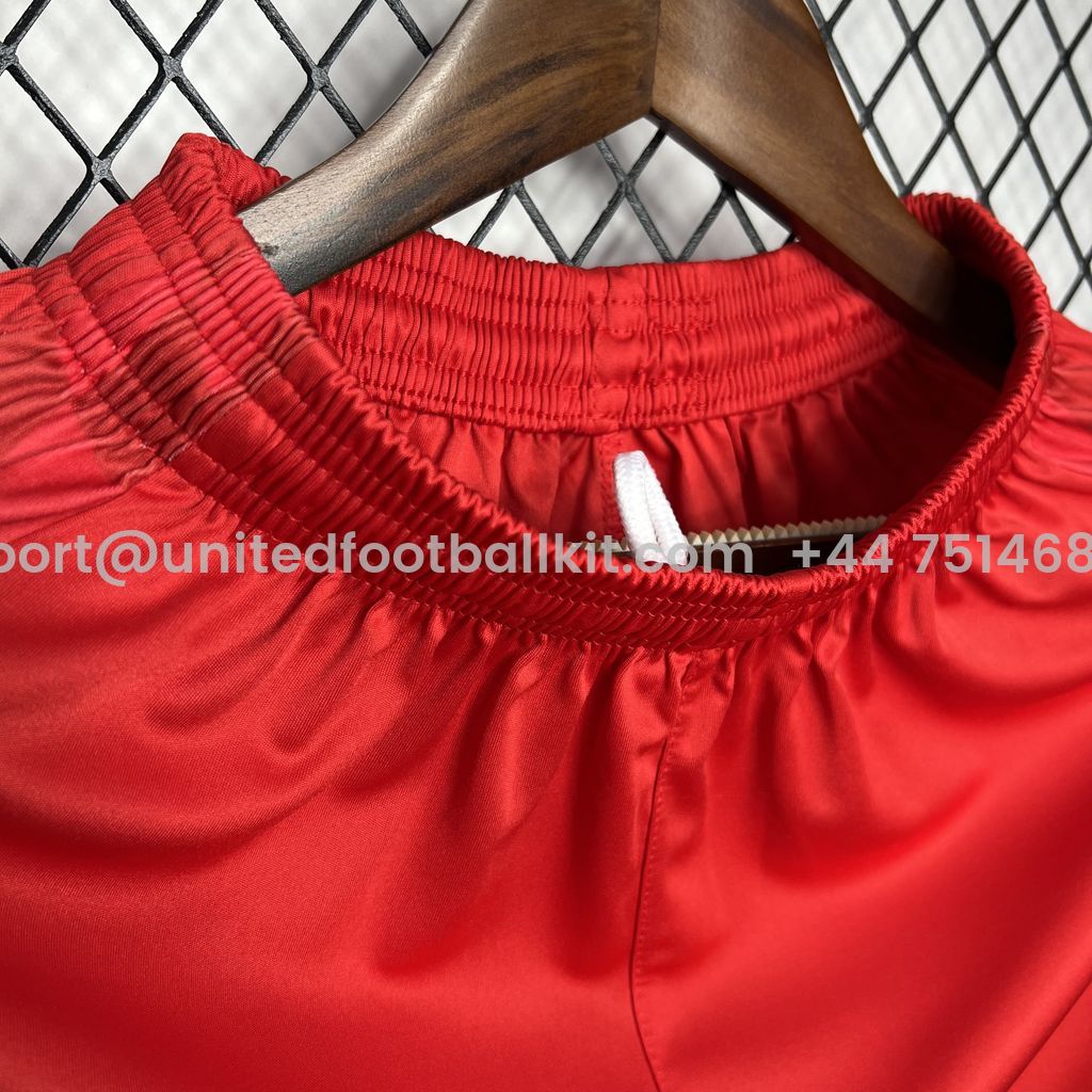 Unitedfootballkit.com | Aberdeen 24-25 Home Shorts - Fans Version -Customize Name, Number and Patch | Worldwide Shipping