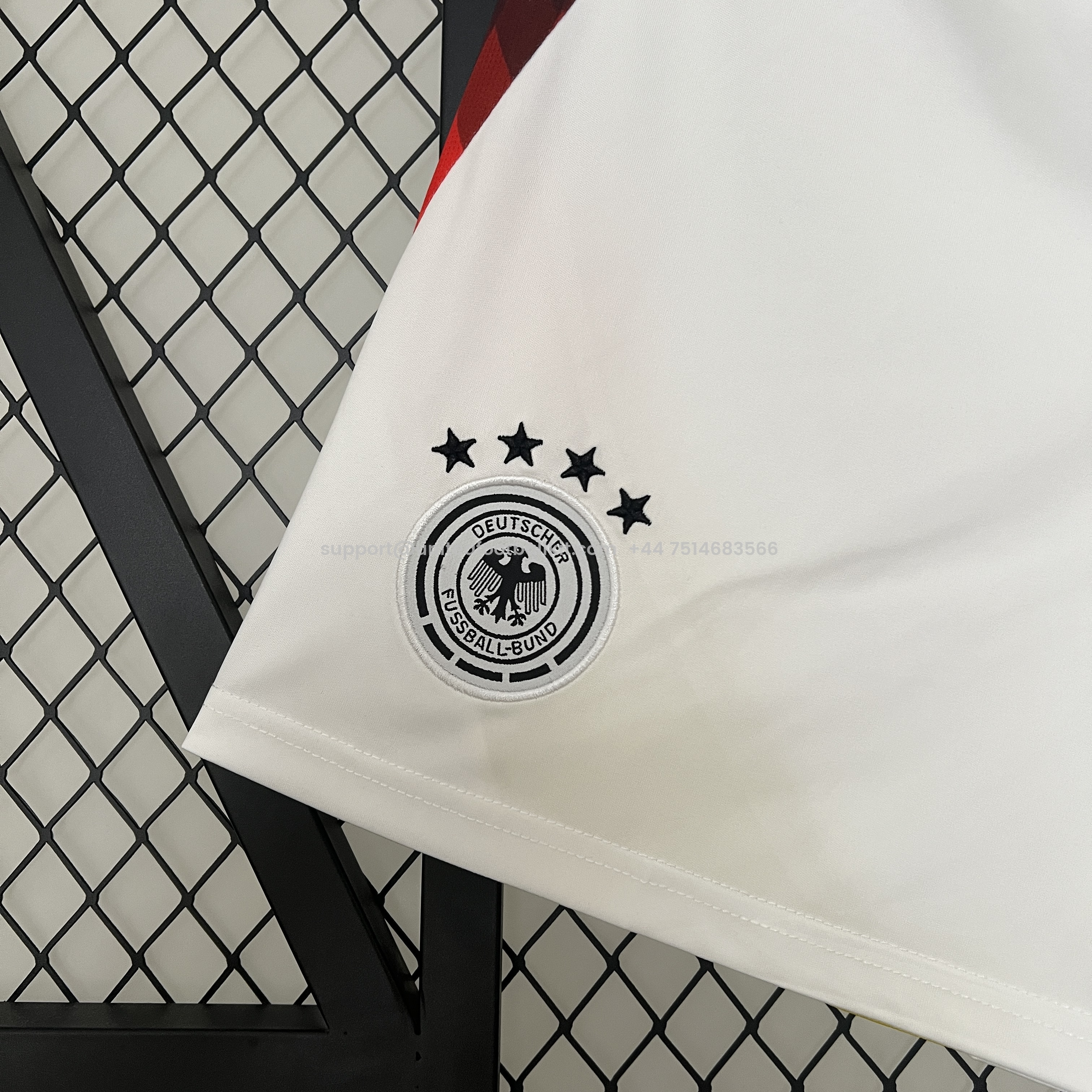 Unitedfootballkit.com | Germany 2024 Home Shorts - Fans Version -Customize Name, Number and Patch | Worldwide Shipping