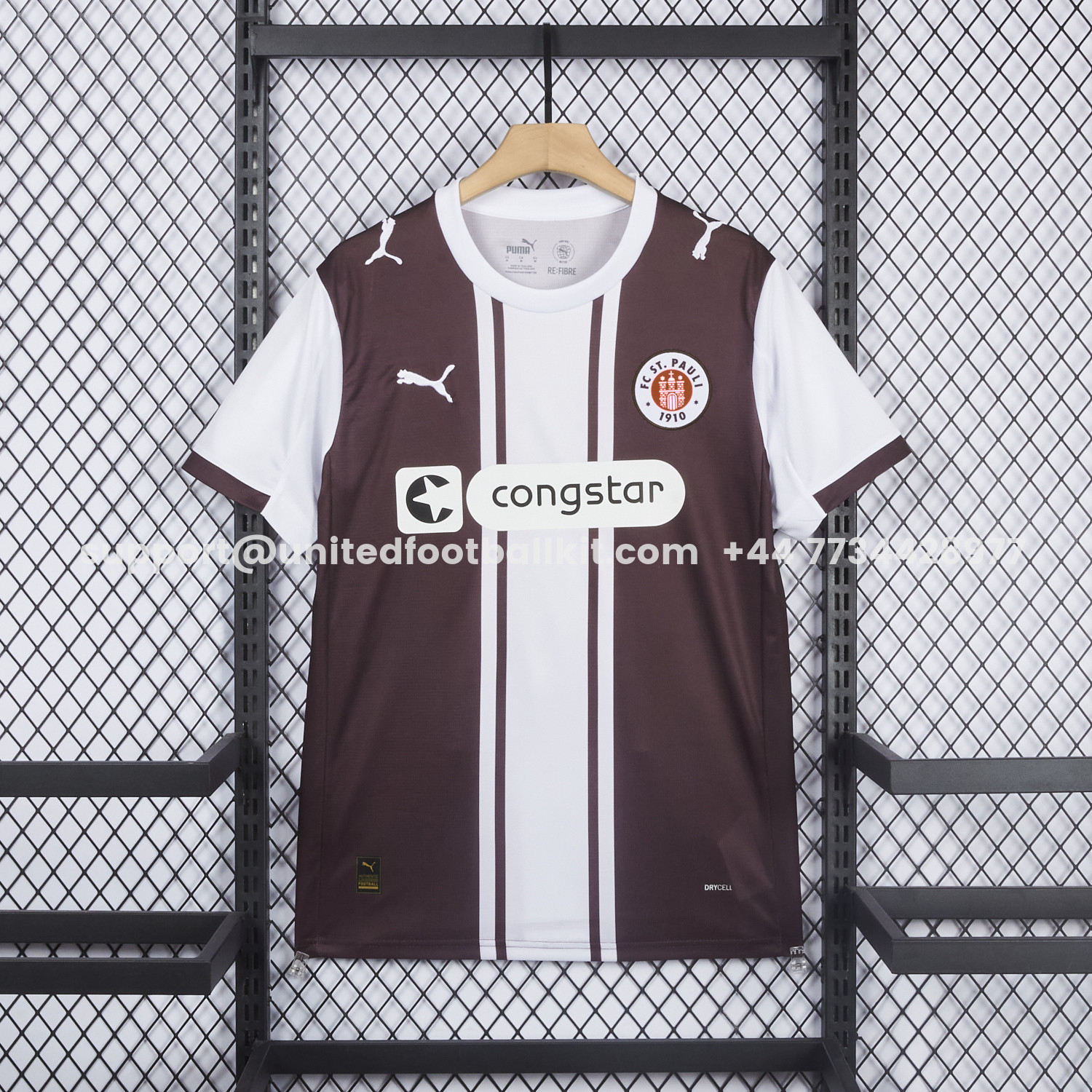 Unitedfootballkit.com | St. Pauli 25-26 Classic 1970s Design Special Jersey - Fans Version -Customize Name, Number and Patch | Worldwide Shipping