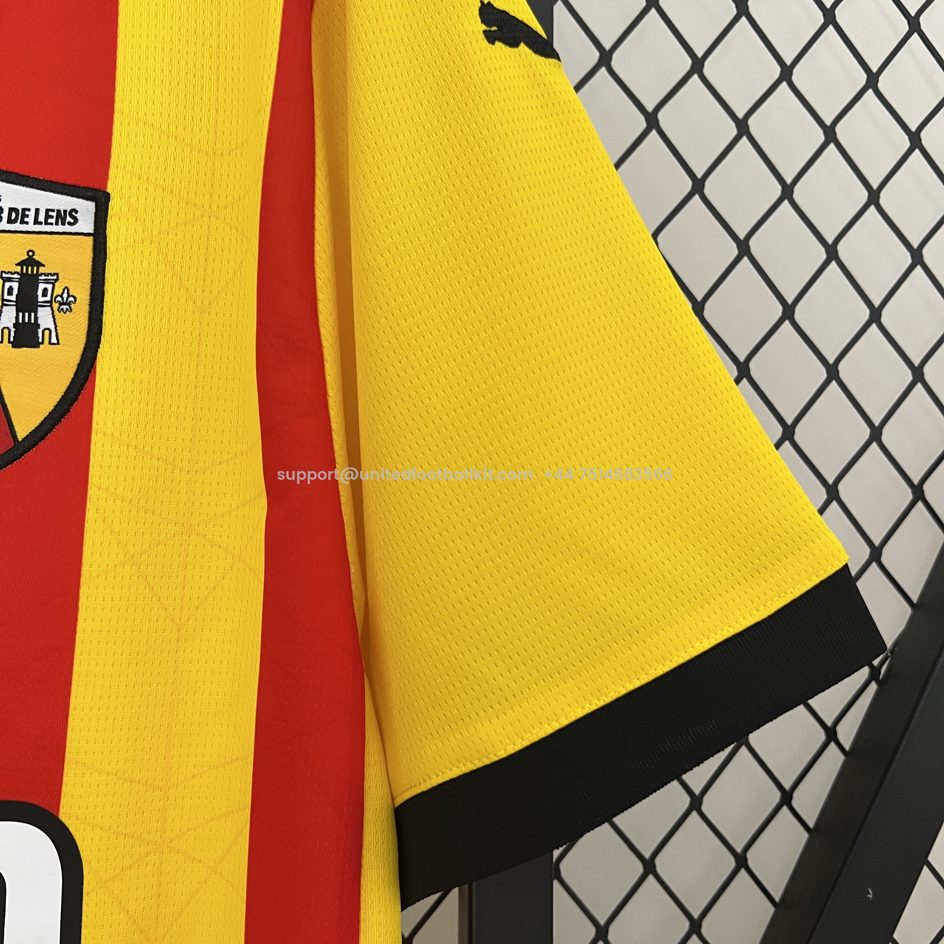 Unitedfootballkit.com | RC Lens 24-25 Home Stadium Jersey - Fans Version -Customize Name, Number and Patch | Worldwide Shipping