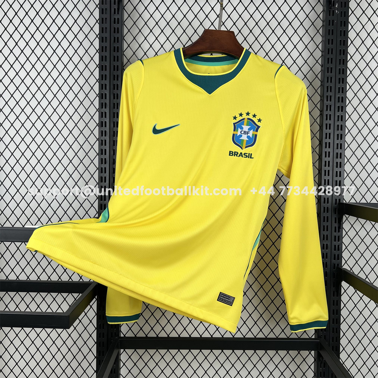 Unitedfootballkit.com | Brazil 2026 Home Long Sleeve Jersey - Fans Version -Customize Name, Number and Patch | Worldwide Shipping