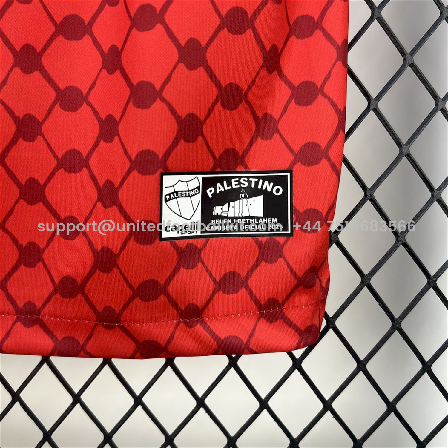 Unitedfootballkit.com | Club Deportivo Palestino 25-26 Red Goalkeeper Jersey - Fans Version -Customize Name, Number and Patch | Worldwide Shipping