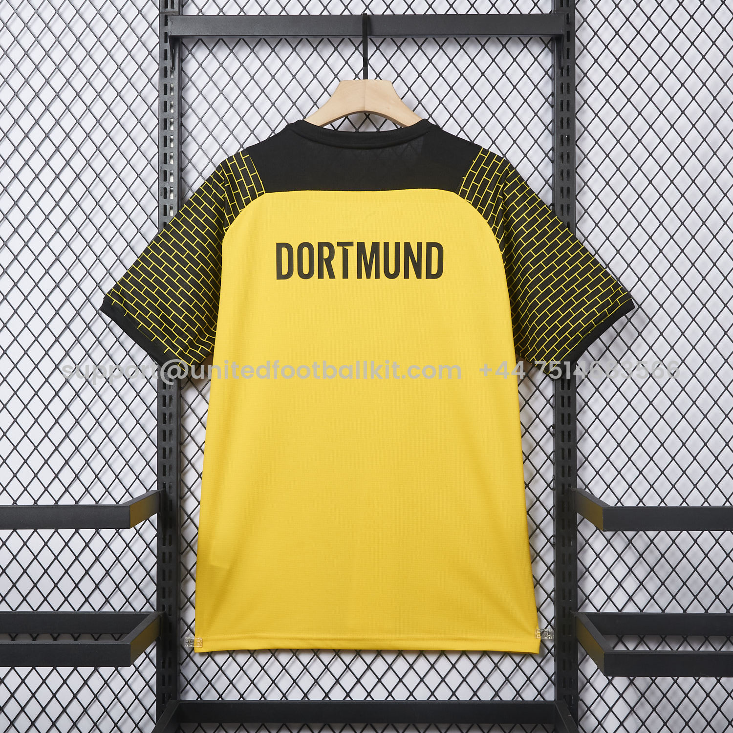 Unitedfootballkit.com | Dortmund 25-26 Pre-Match Training Yellow Brickwork Pattern Jersey - Fans Version -Customize Name, Number and Patch | Worldwide Shipping