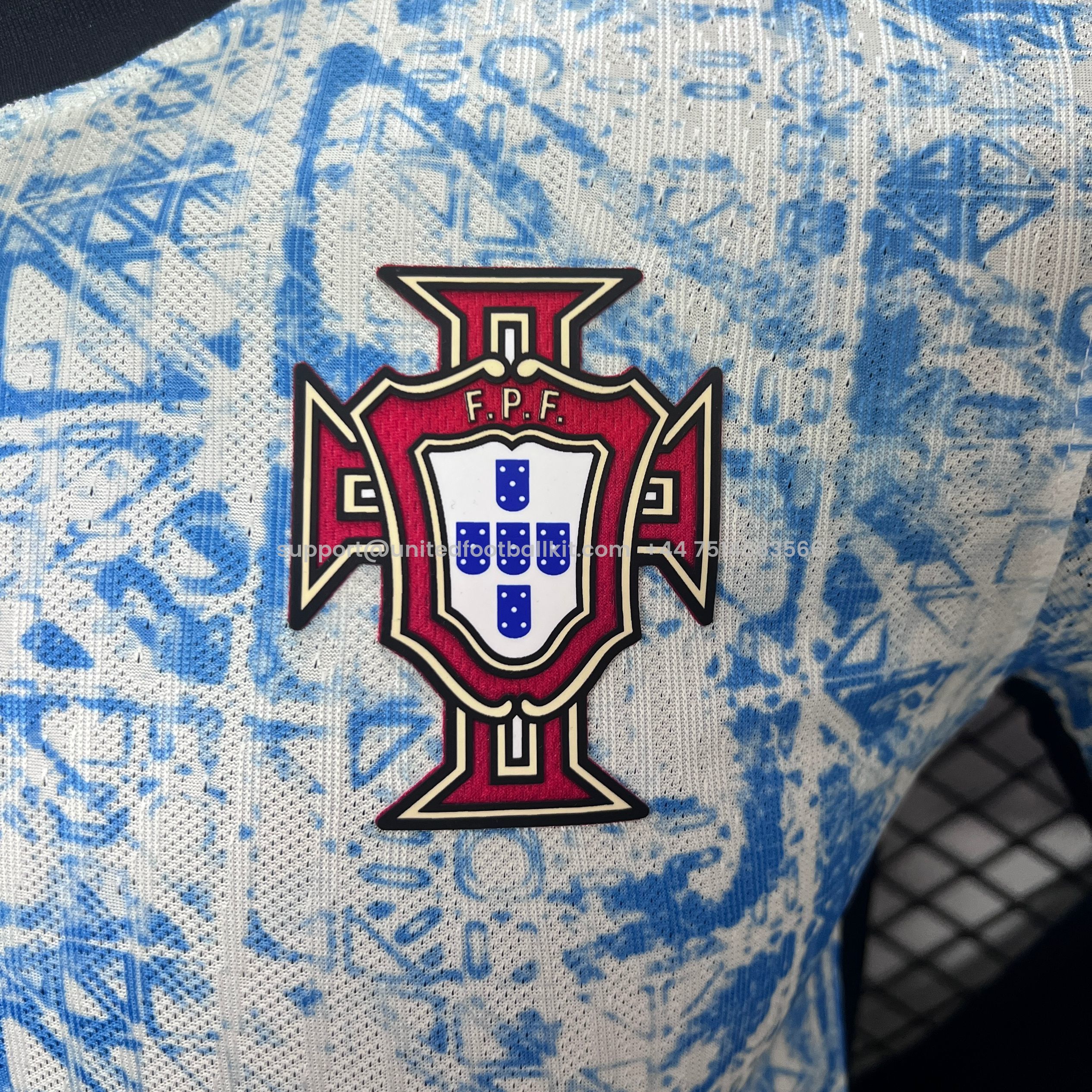 Unitedfootballkit.com | Portugal 2024 Away Long Sleeve Jersey - Player Version -Customize Name, Number and Patch | Worldwide Shipping