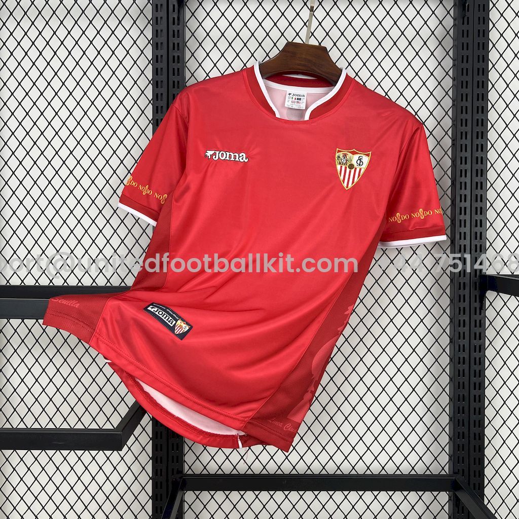 Unitedfootballkit.com | Retro Sevilla FC 2002-03 Home Jersey -Customize Name, Number and Patch | Worldwide Shipping