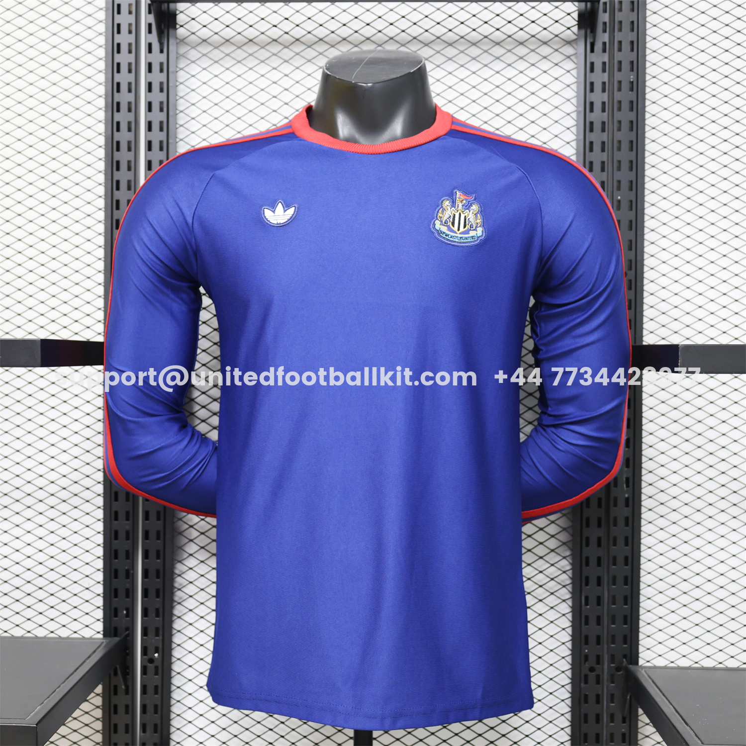 Unitedfootballkit.com | Newcastle United 25-26 Purple-Blue Casual Long Sleeves Jersey - Player Version -Customize Name, Number and Patch | Worldwide Shipping