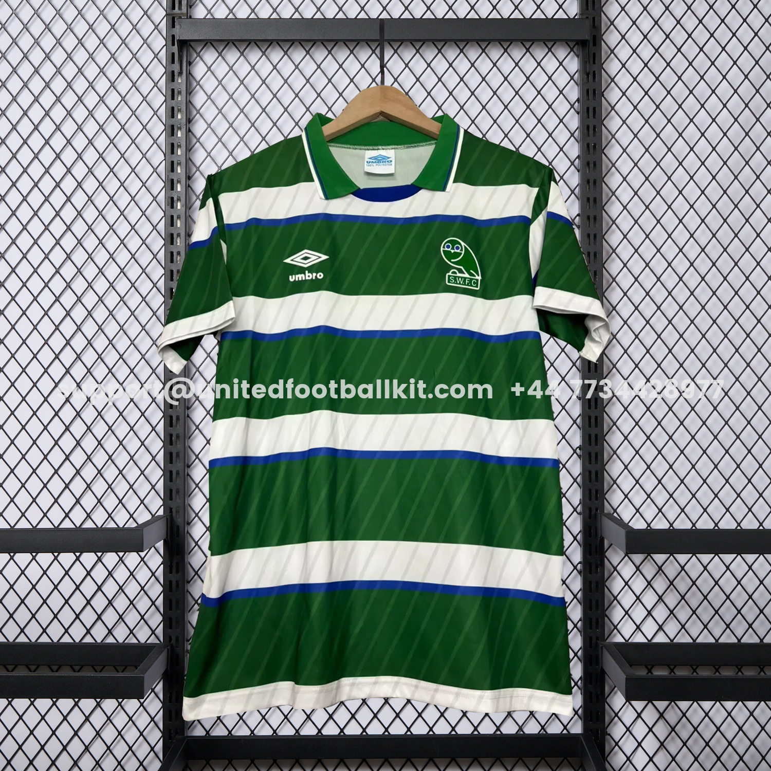 Unitedfootballkit.com | Retro Sheffield Wednesday 1988-89 Away Jersey -Customize Name, Number and Patch | Worldwide Shipping