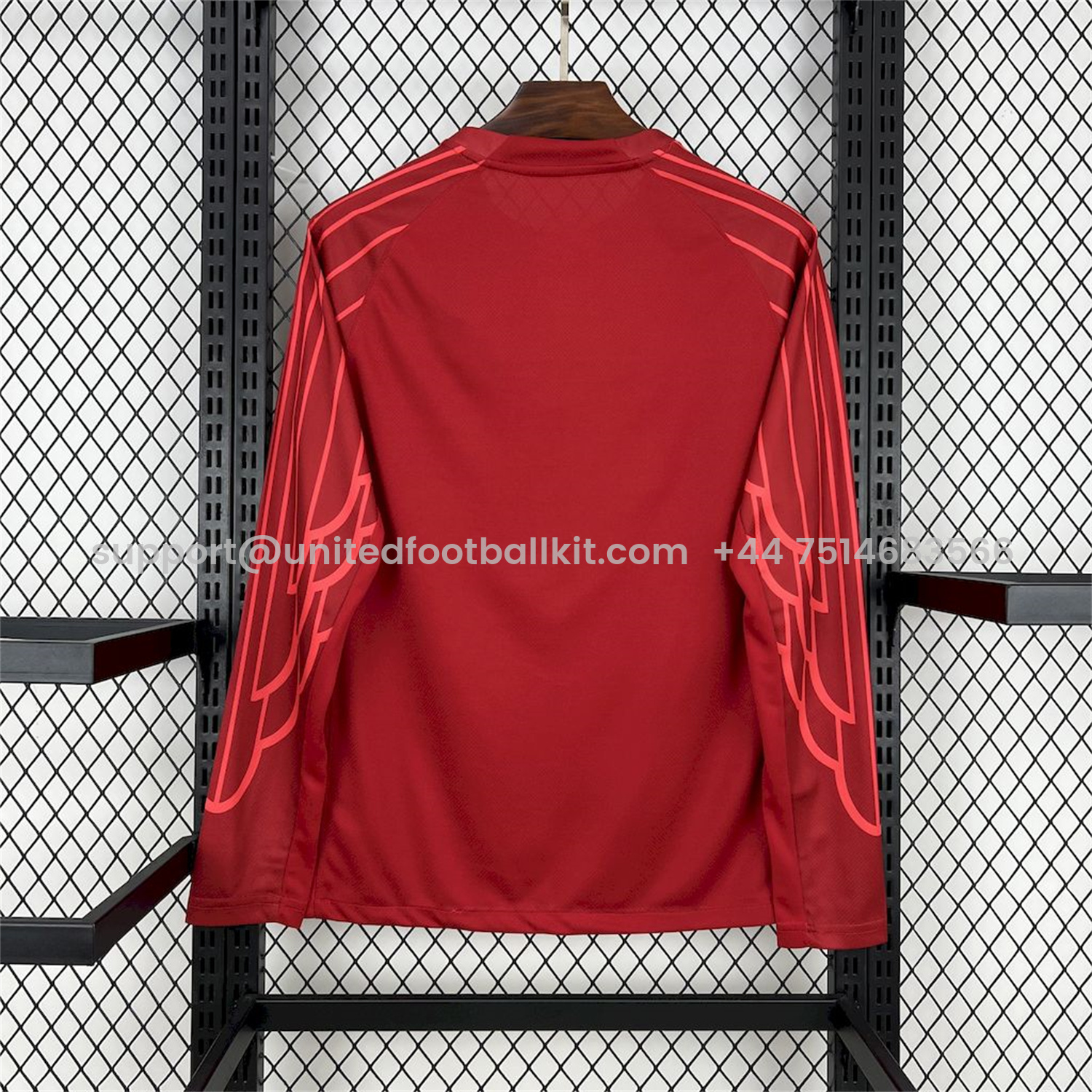 Unitedfootballkit.com | Paris Saint-Germain PSG 24-25 Fourth Goalkeeper Red Long Sleeves Jersey - Fans Version -Customize Name, Number and Patch | Worldwide Shipping