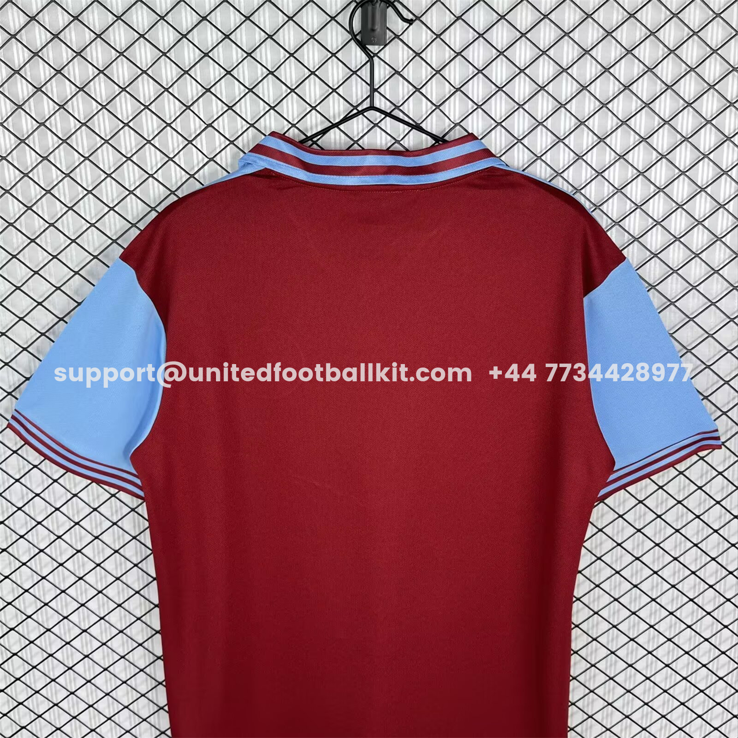 Unitedfootballkit.com | Retro West Ham United 1976-80 Home Jersey -Customize Name, Number and Patch | Worldwide Shipping