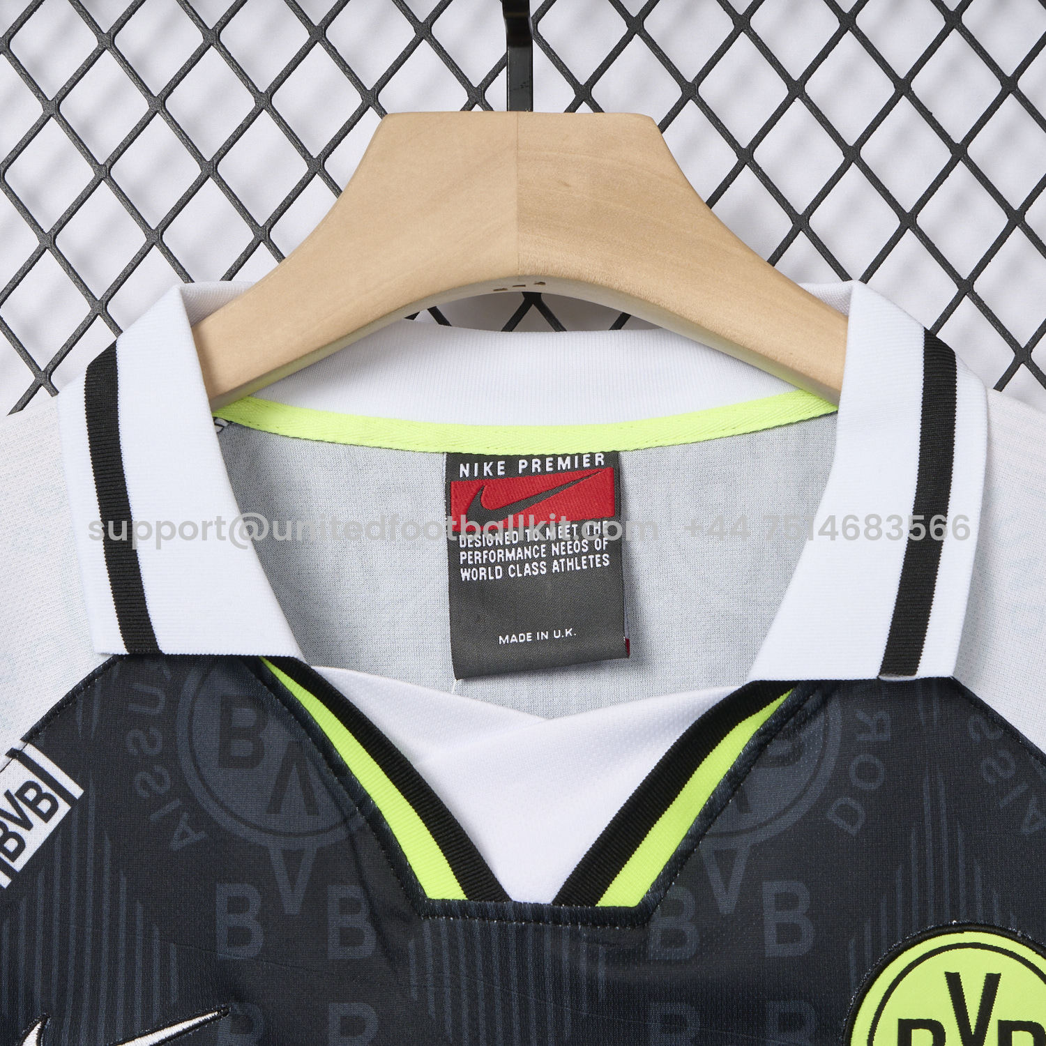 Unitedfootballkit.com | Retro Dortmund 1996-97 European Away Jersey -Customize Name, Number and Patch | Worldwide Shipping