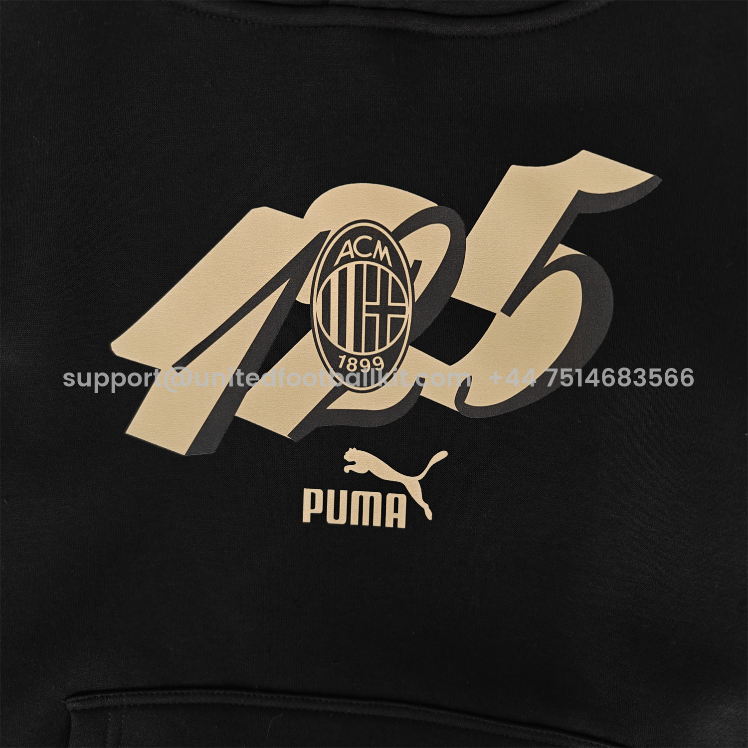 Unitedfootballkit.com | AC Milan 24-25 125th Anniversary Speical Hoodie - Red -Customize Name, Number and Patch | Worldwide Shipping