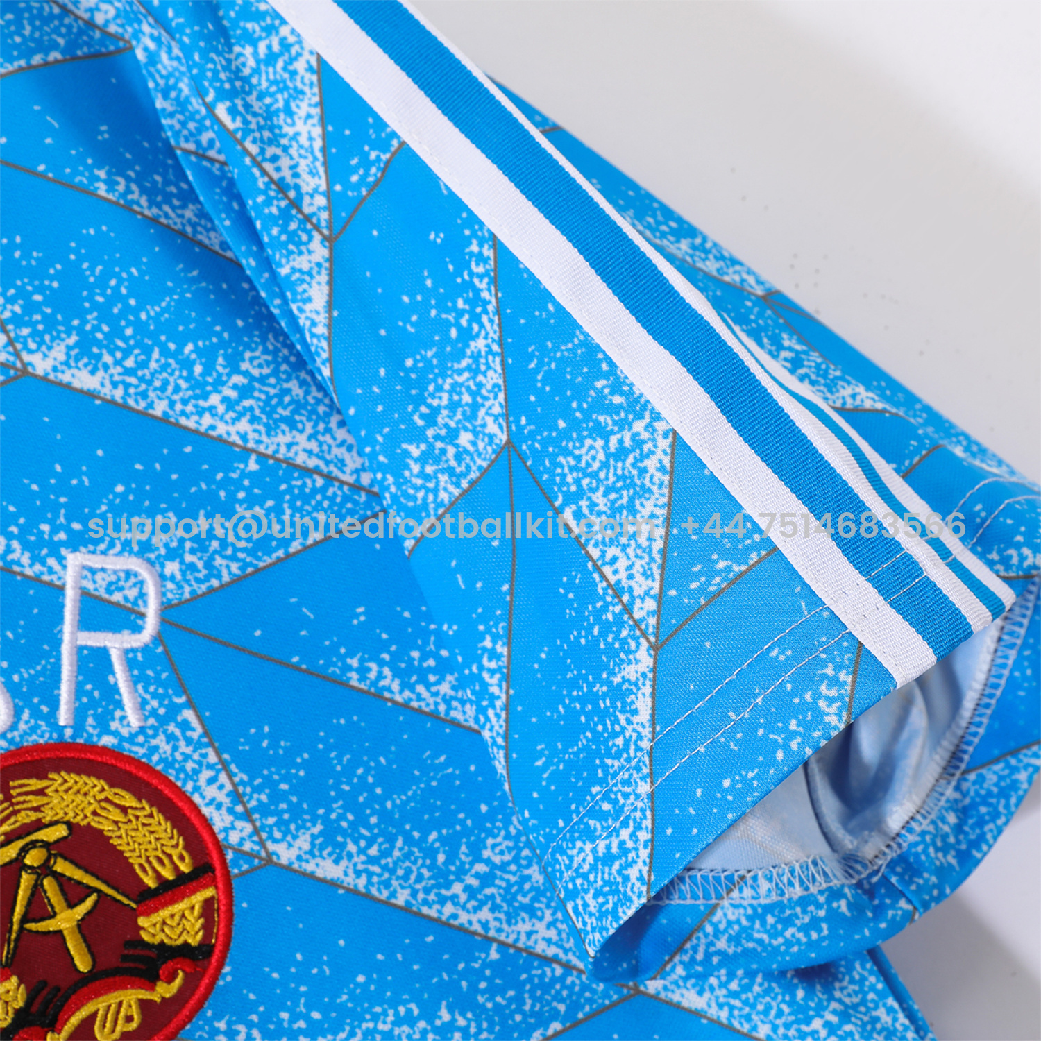 Unitedfootballkit.com | Retro East Germany 1988 Away Jersey -Customize Name, Number and Patch | Worldwide Shipping