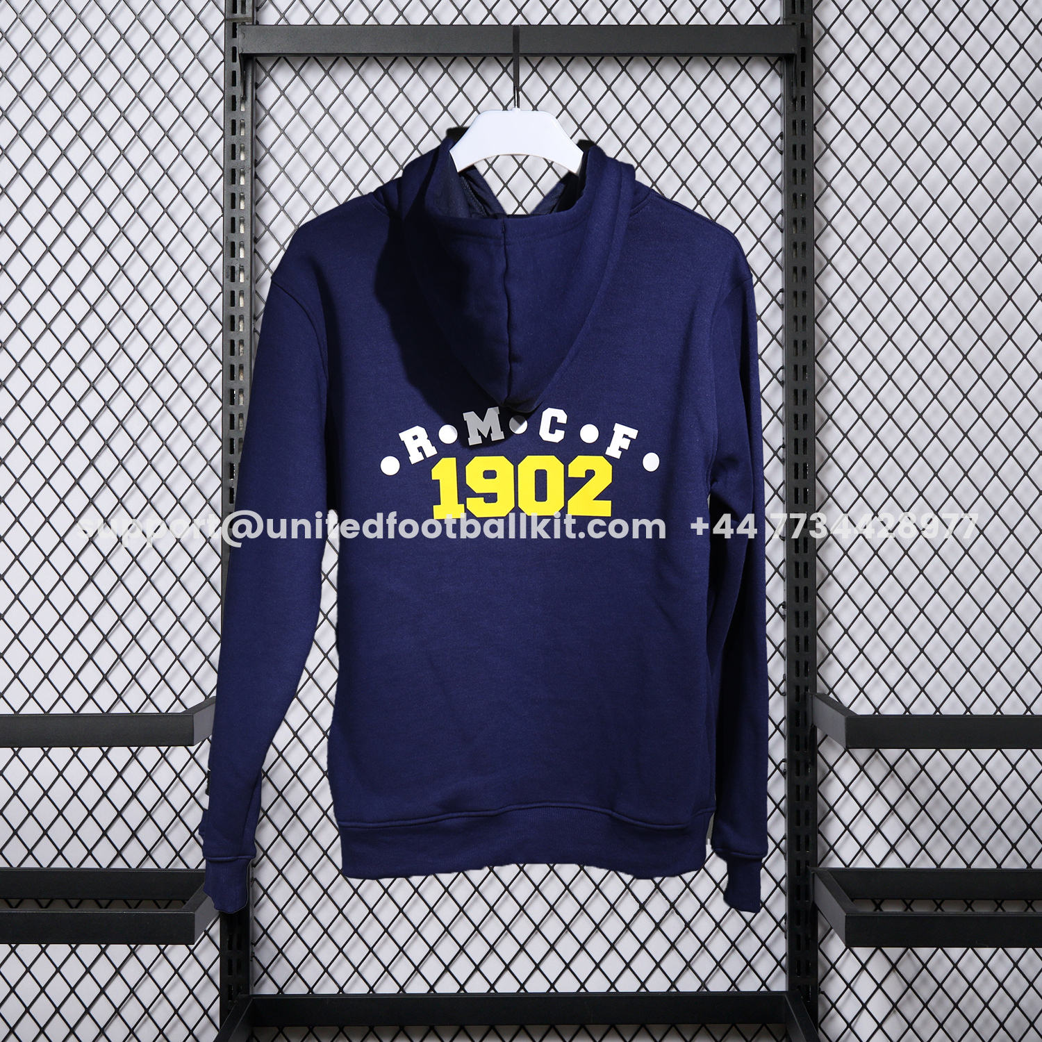 Unitedfootballkit.com | Real Madrid 25-26 Pure Color 1902 Training Set - Dark Blue Top and Dark Blue Pants -Customize Name, Number and Patch | Worldwide Shipping