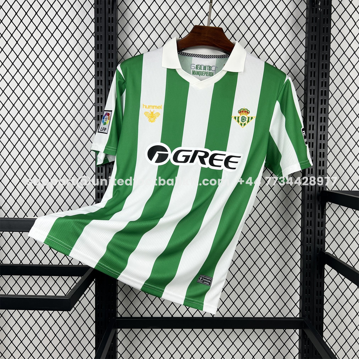 Unitedfootballkit.com | Real Betis 25-26 Retro Style Green Polo Jersey - Fans Version -Customize Name, Number and Patch | Worldwide Shipping