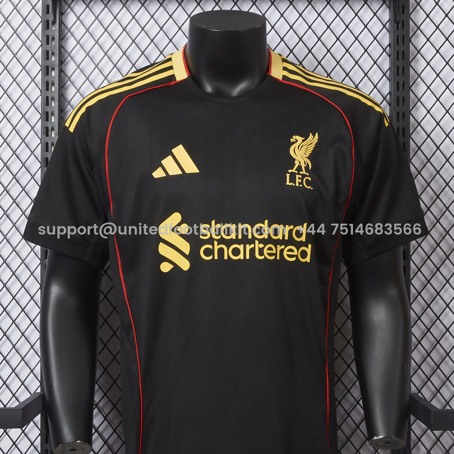 Unitedfootballkit.com | Liver.pool 25-26 Black Special Jersey - Player Version -Customize Name, Number and Patch | Worldwide Shipping