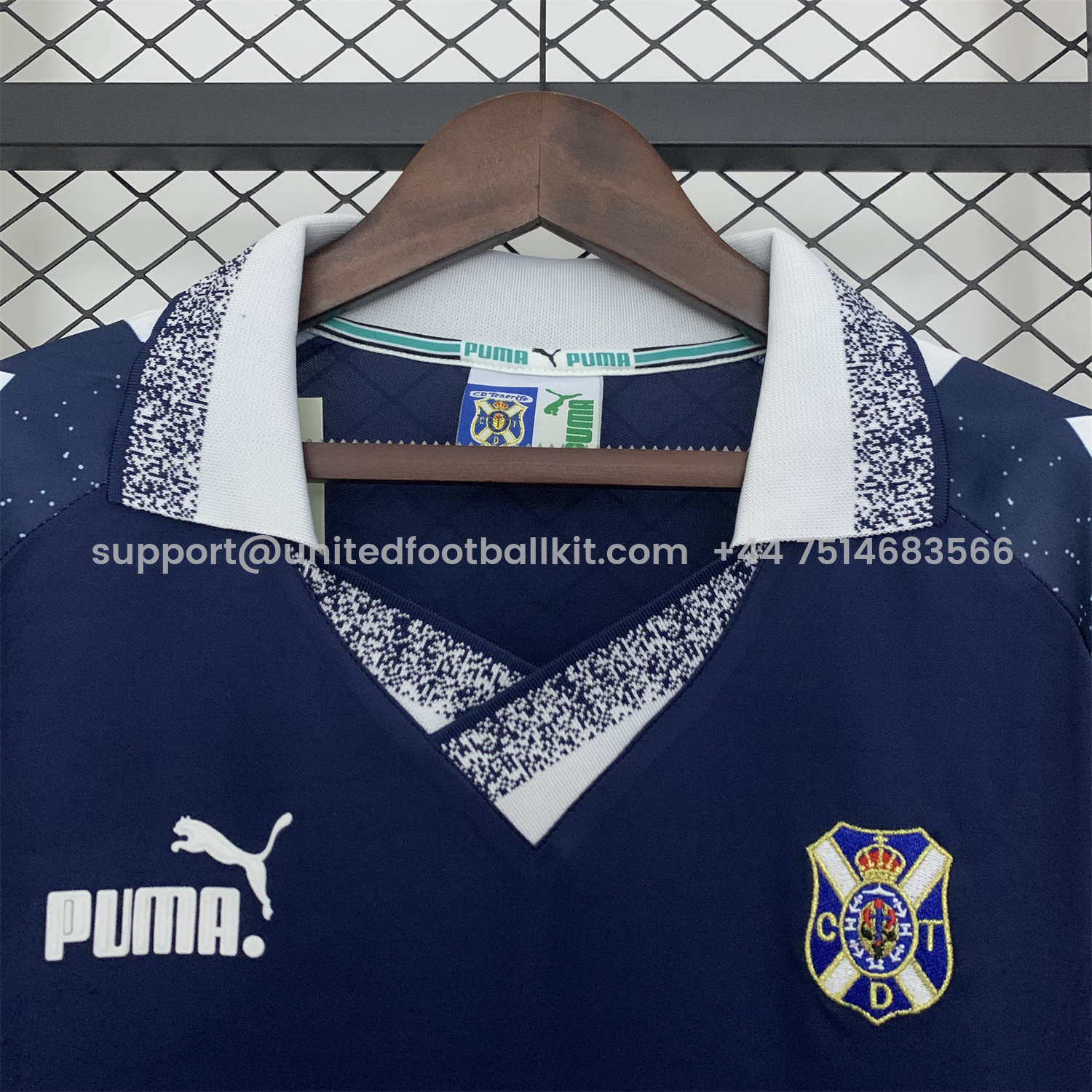 Unitedfootballkit.com | Retro Tenerife 1997-98 75th Anniversary Away Jersey -Customize Name, Number and Patch | Worldwide Shipping