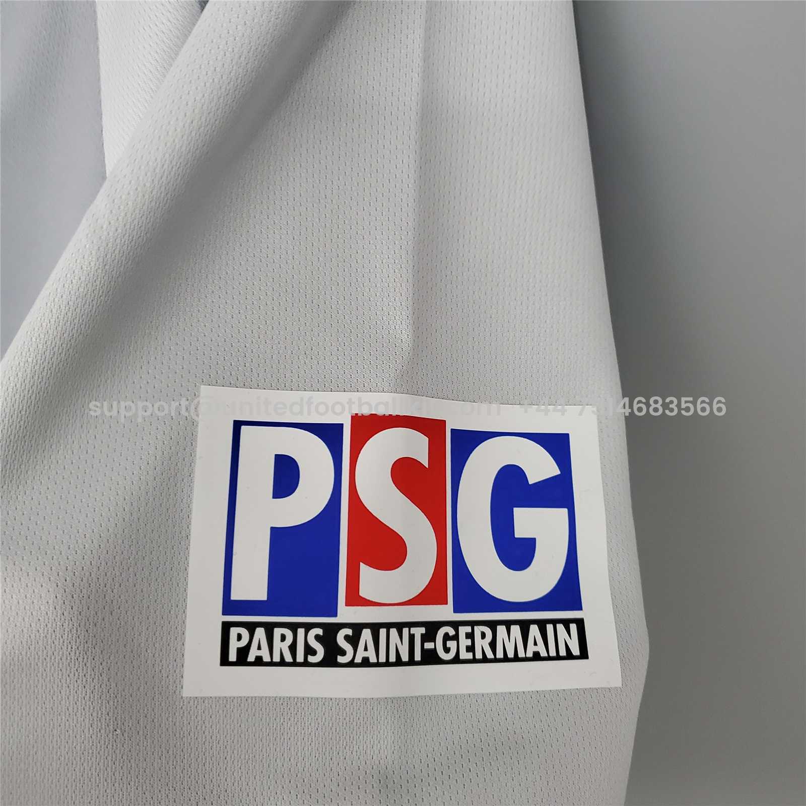 Unitedfootballkit.com | Retro Paris Saint-Germain PSG 2001-02 Away Jersey -Customize Name, Number and Patch | Worldwide Shipping