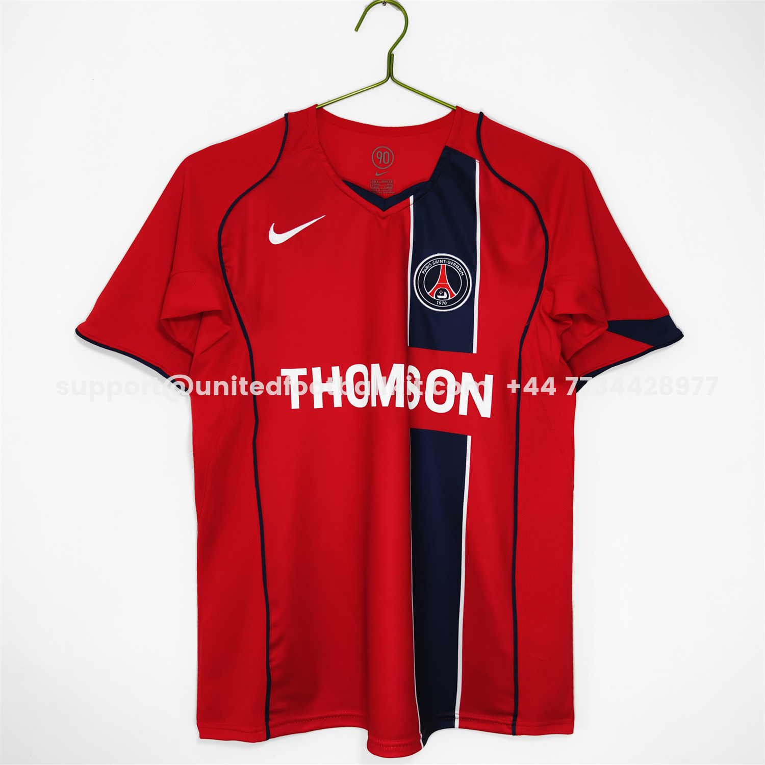 Unitedfootballkit.com | Retro Paris Saint-Germain PSG 2004-05 Away Jersey -Customize Name, Number and Patch | Worldwide Shipping