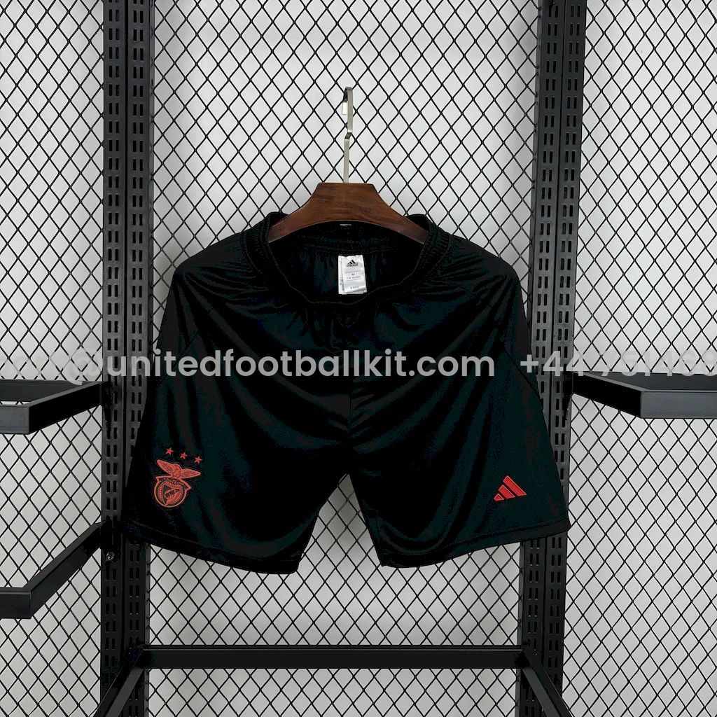Unitedfootballkit.com | Benfica 24-25 Away Shorts - Fans Version -Customize Name, Number and Patch | Worldwide Shipping